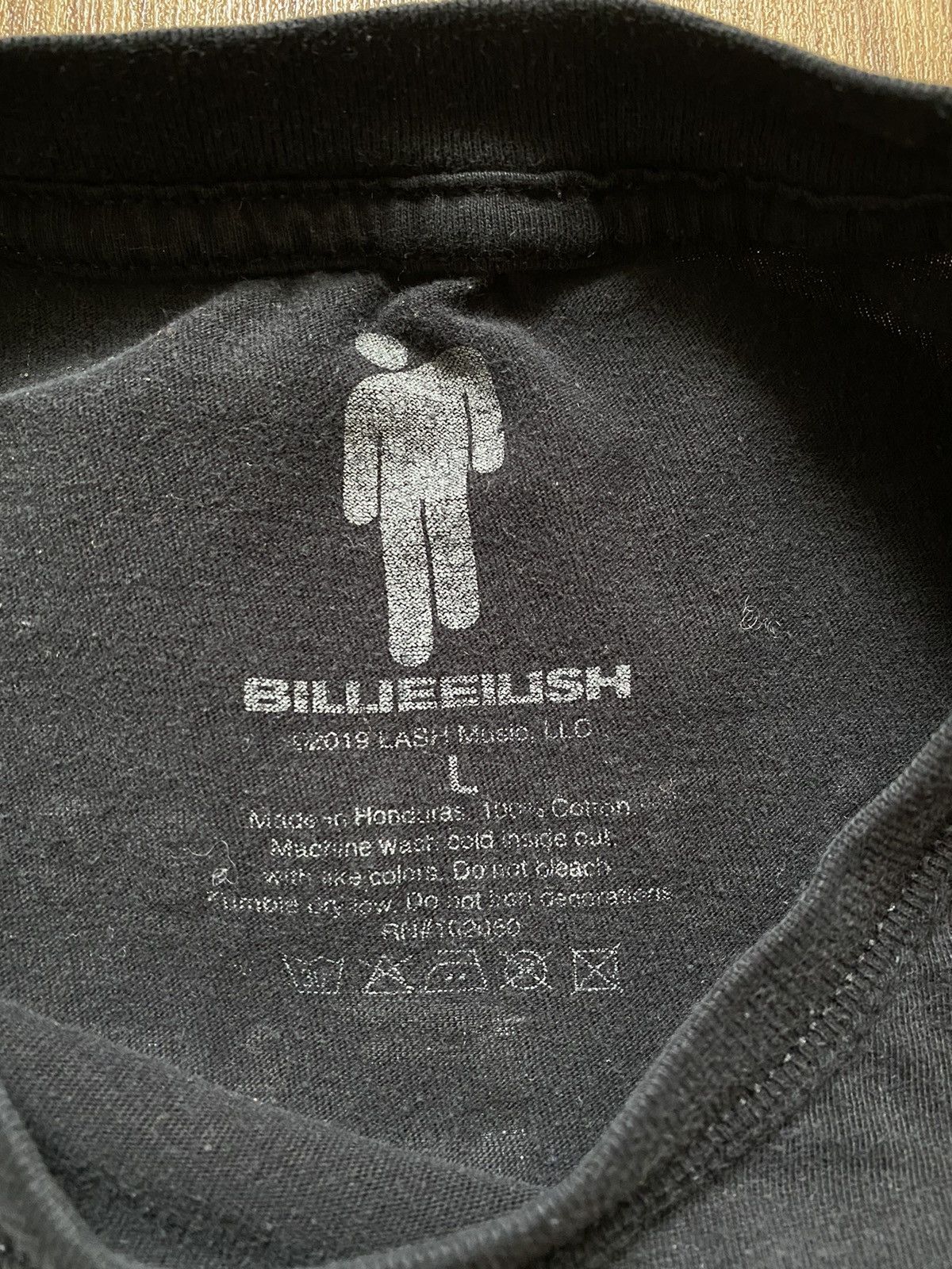 Billie Eilish Billie Eilish World Tour 2019 T Shirt Tee Y2K Size US L / EU 52-54 / 3 - 6 Thumbnail