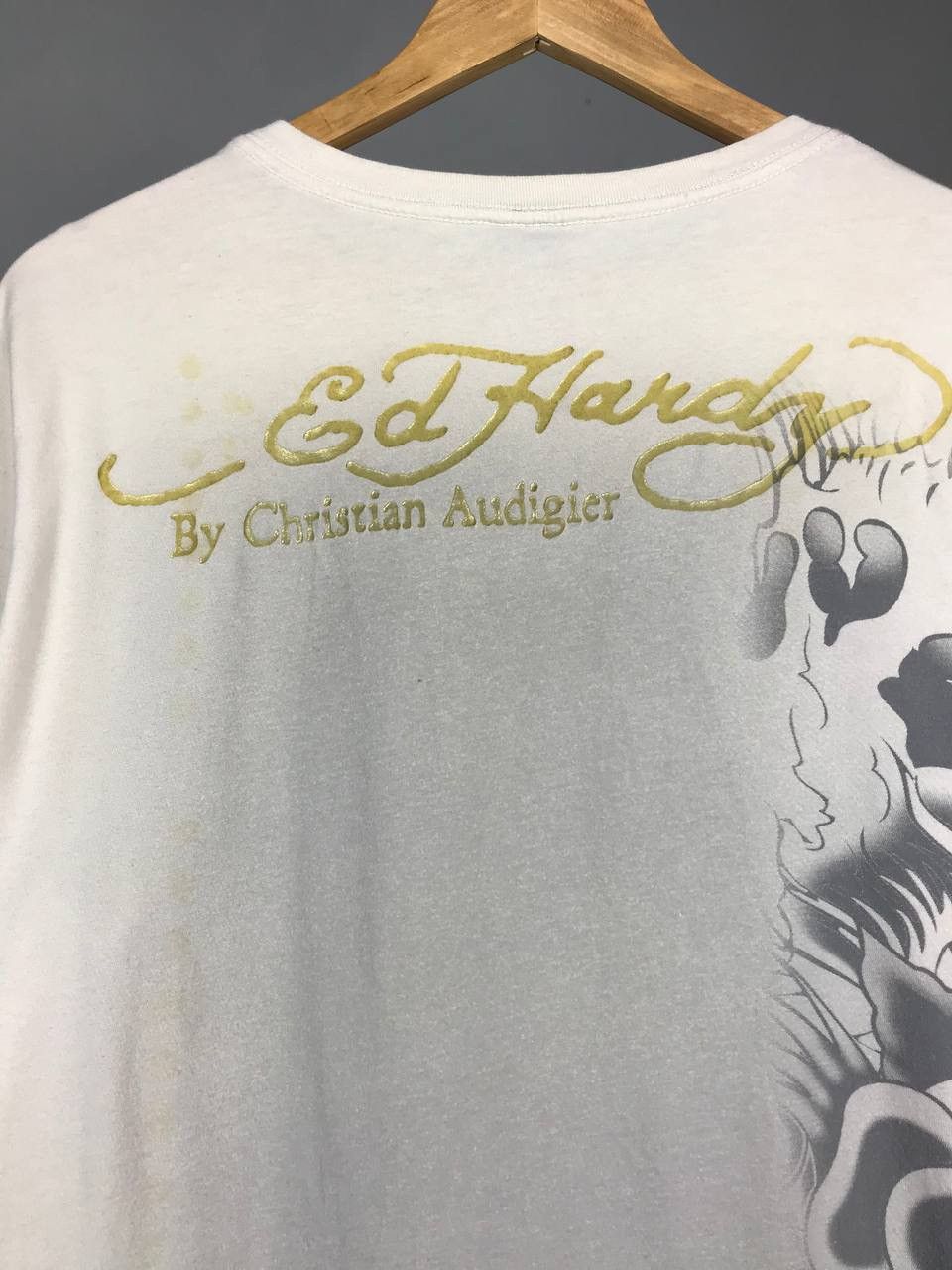 Ed Hardy Ed Hardy by Christian Audigier made in USA overprinted tee Size US XL / EU 56 / 4 - 9 Thumbnail