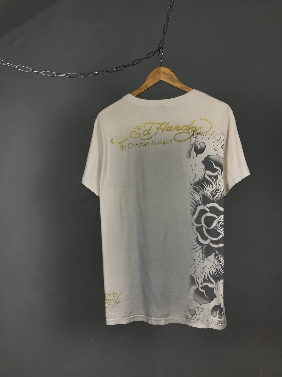 Ed Hardy Ed Hardy by Christian Audigier made in USA overprinted tee Size US XL / EU 56 / 4 - 7 Thumbnail