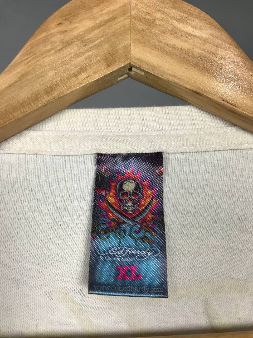 Ed Hardy Ed Hardy by Christian Audigier made in USA overprinted tee Size US XL / EU 56 / 4 - 4 Thumbnail