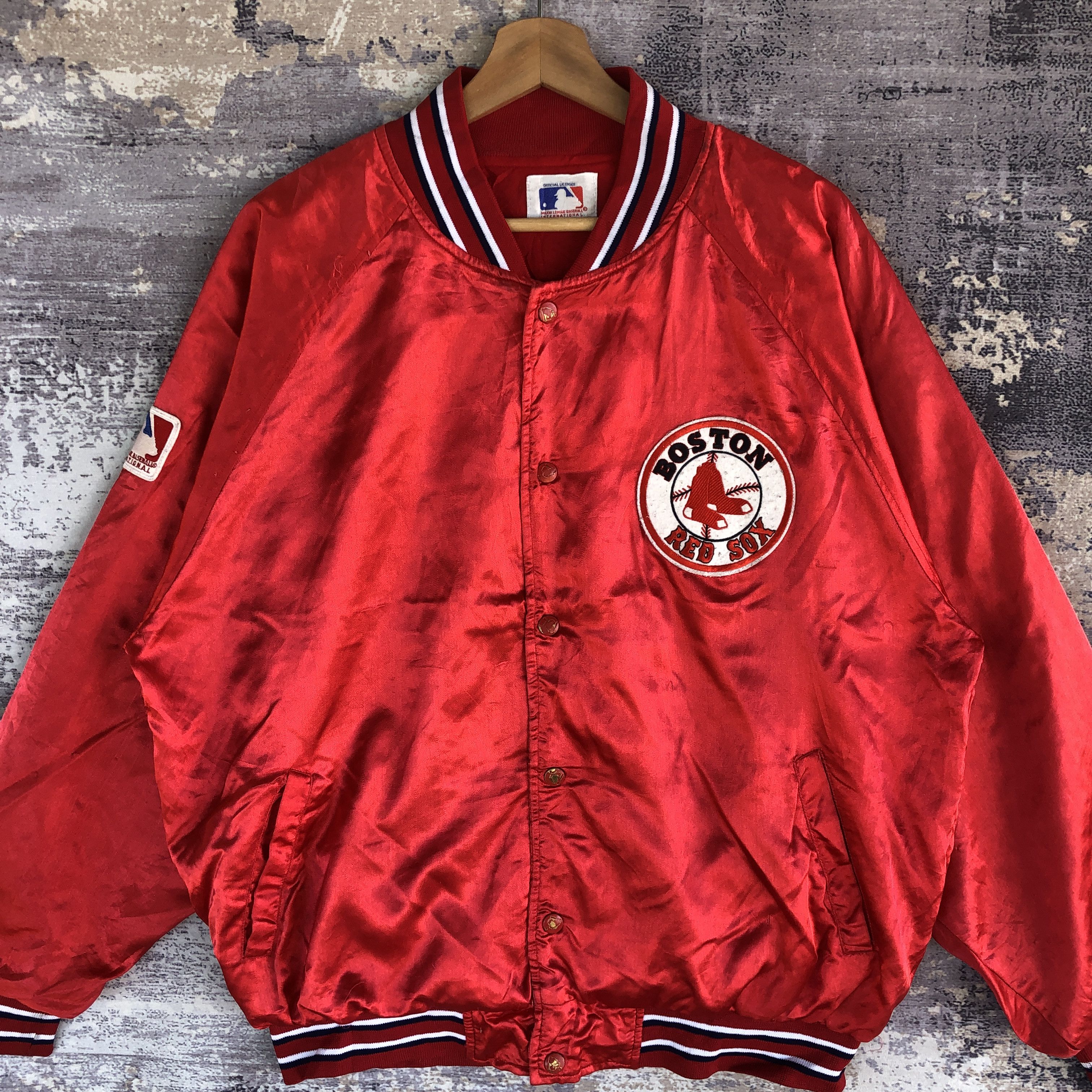 MLB × Vintage Vintage Boston Sox Baseball Jackets MLB Baseball Wool Jacket Size US XL / EU 56 / 4 - 5 Thumbnail