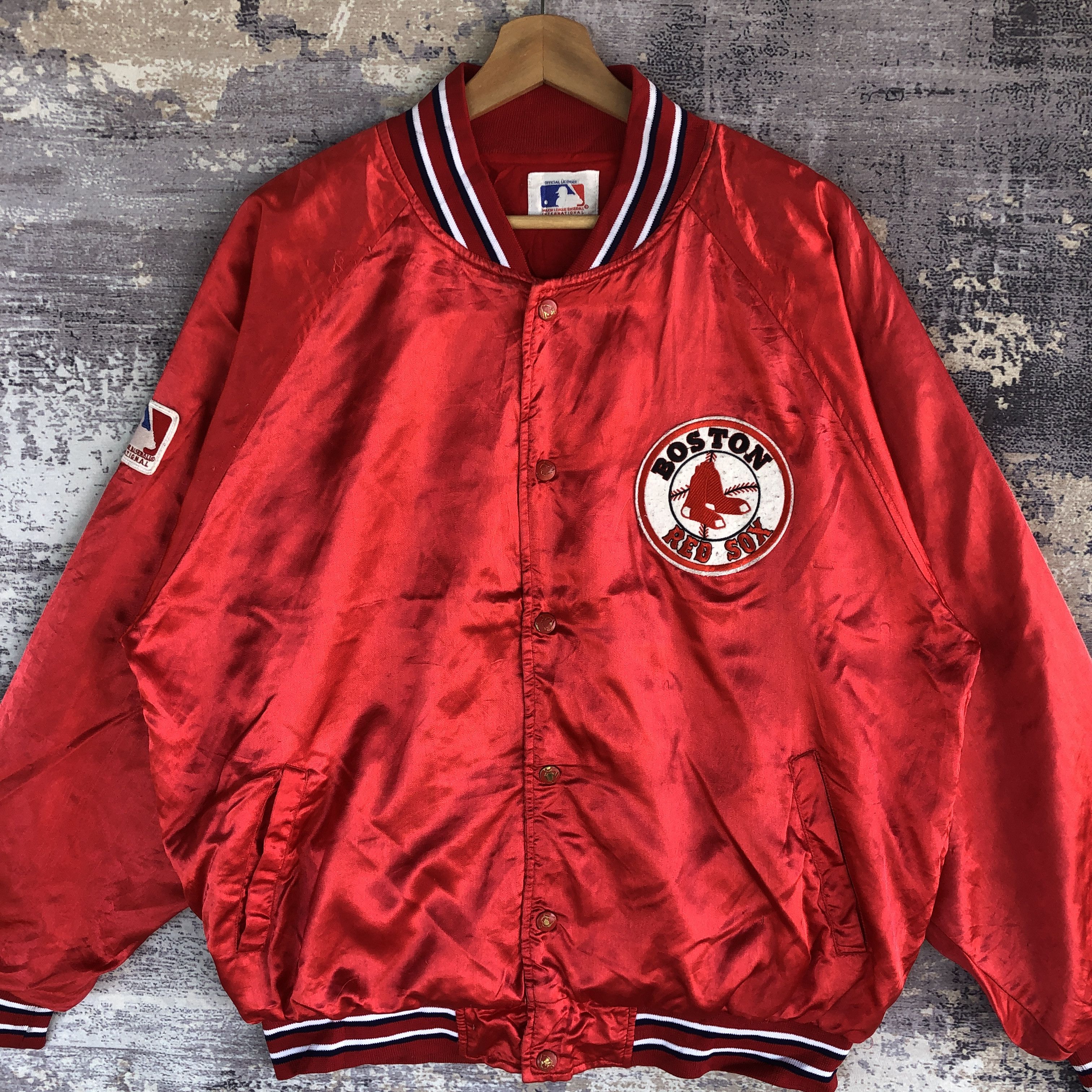 MLB × Vintage Vintage Boston Sox Baseball Jackets MLB Baseball Wool Jacket Size US XL / EU 56 / 4 - 4 Thumbnail
