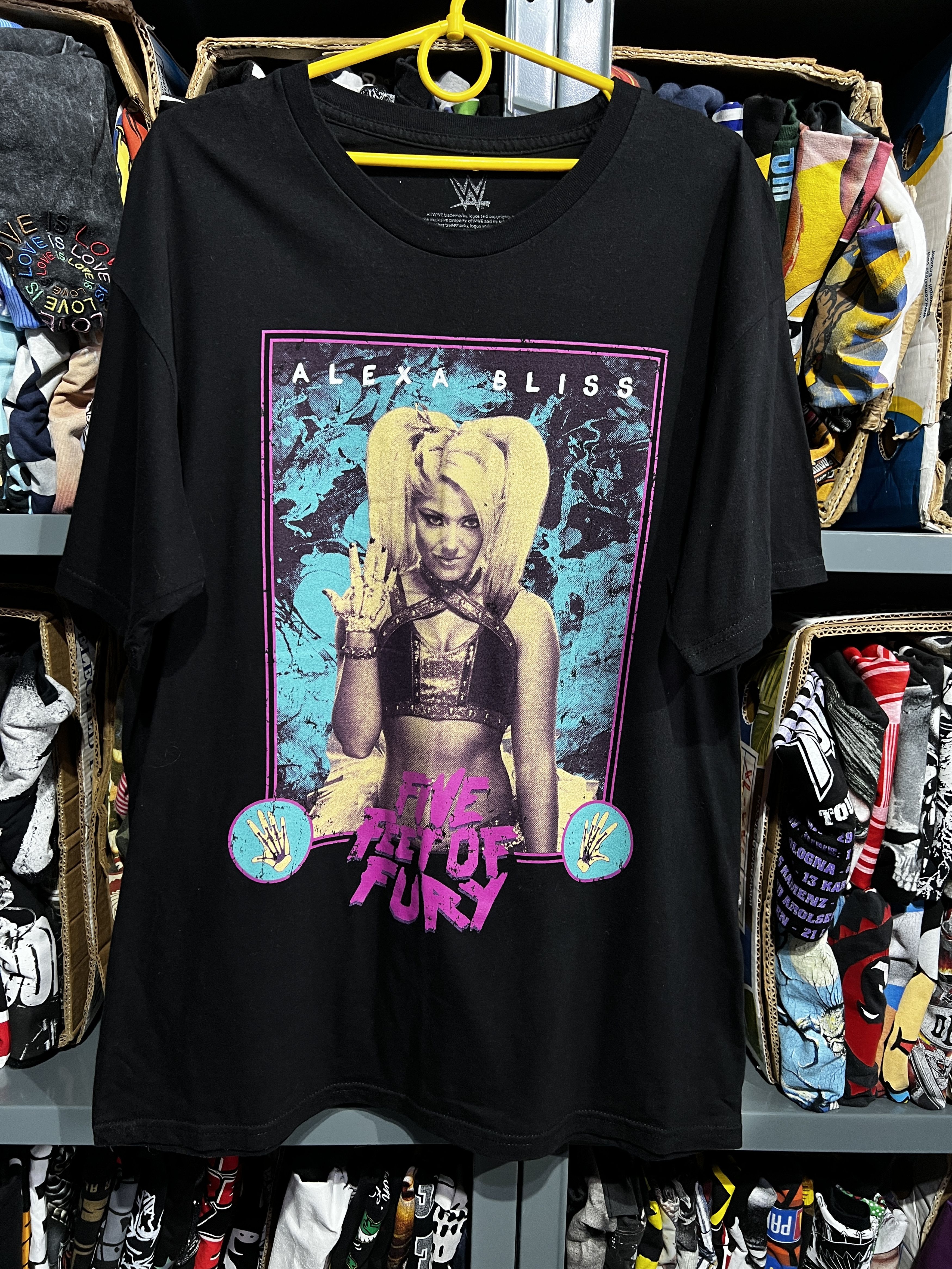 Wwf WWE alexa bliss five feet of fury shirt size L | Grailed