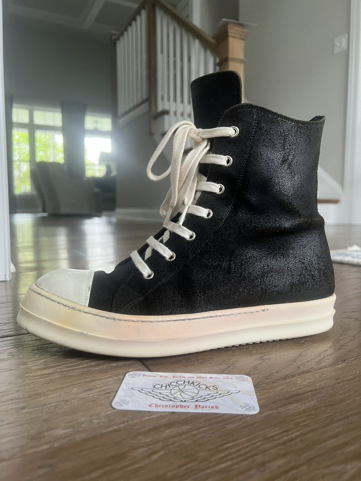 Rick Owens Rick Owens Blistered Leather Suede Mainline