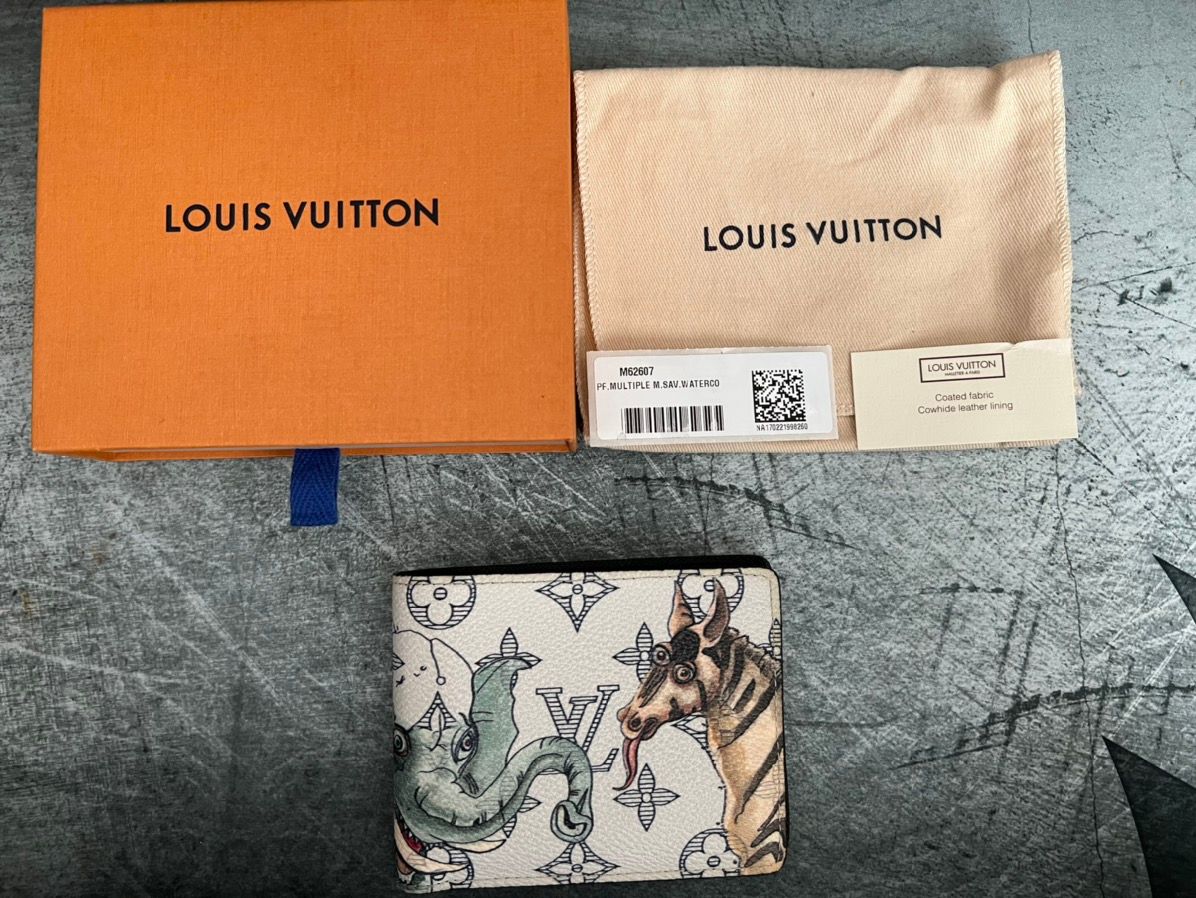 Louis Vuitton Savane Monogram Chapman brothers Badge Holder