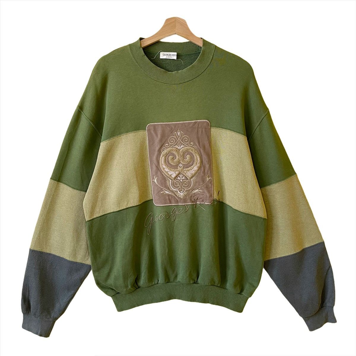 Designer Vintage Georges Rech Homme Crewneck Sweatshirt Oversize L Size US L / EU 52-54 / 3 - 1 Thumbnail