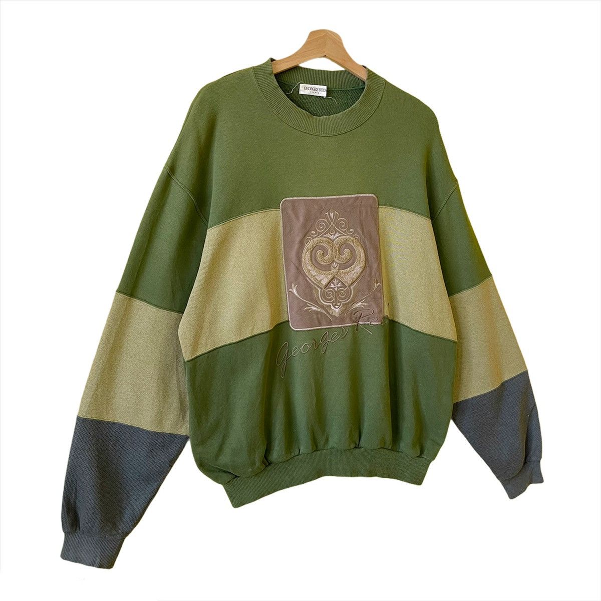Designer Vintage Georges Rech Homme Crewneck Sweatshirt Oversize L Size US L / EU 52-54 / 3 - 2 Thumbnail