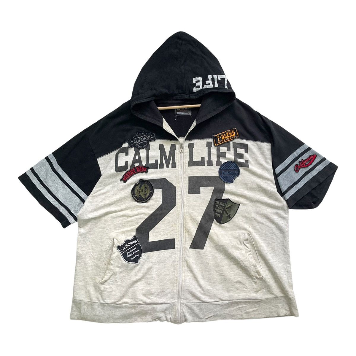 Japanese Brand California Calm Life Big Logo Shortsleeve Hoodie Size XXL Size US XXL / EU 58 / 5 - 1 Thumbnail