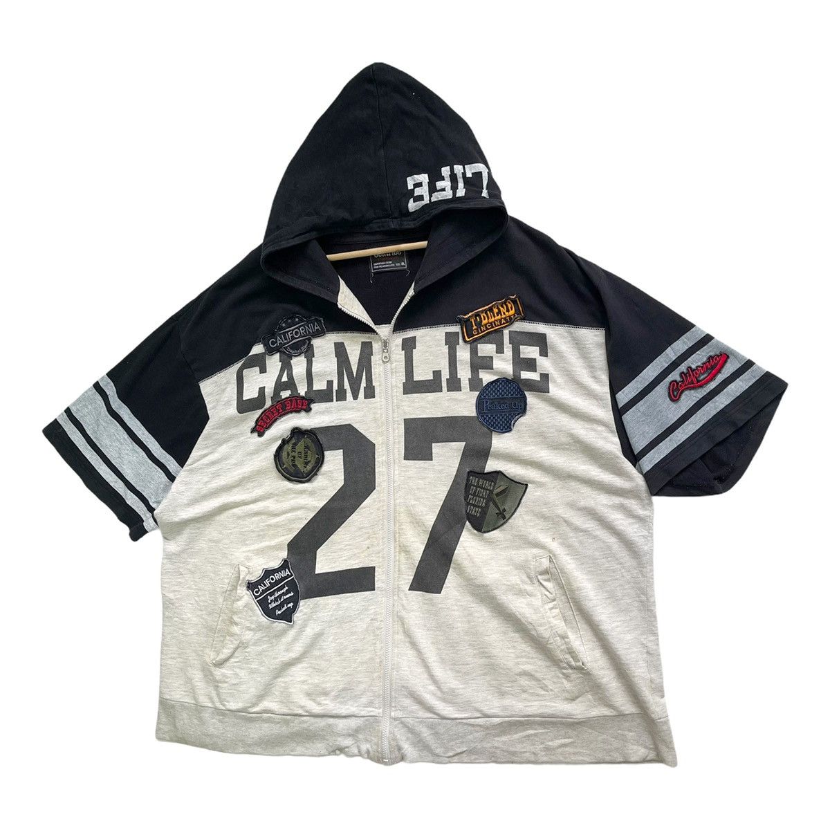 Japanese Brand California Calm Life Big Logo Shortsleeve Hoodie Size XXL Size US XXL / EU 58 / 5 - 3 Thumbnail