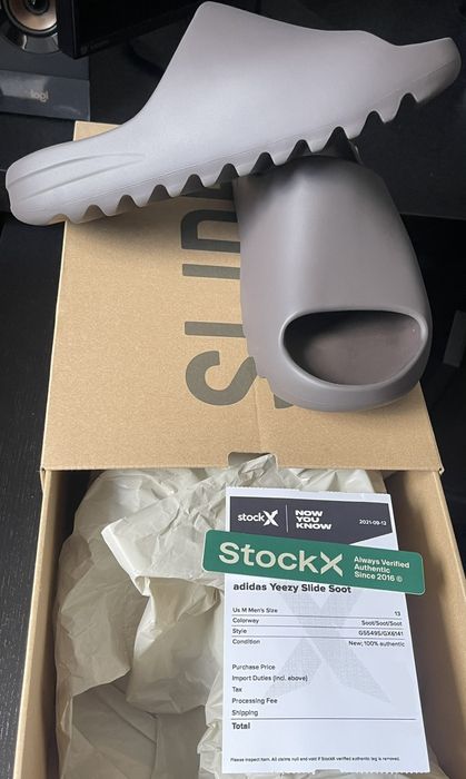 Yeezy slide soot online stockx