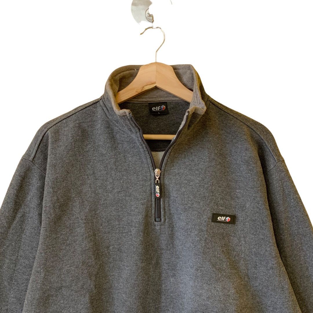 Vintage Vintage 90s ELF Small Logo Halfzip Sweatshirt Size M Size US M / EU 48-50 / 2 - 2 Thumbnail