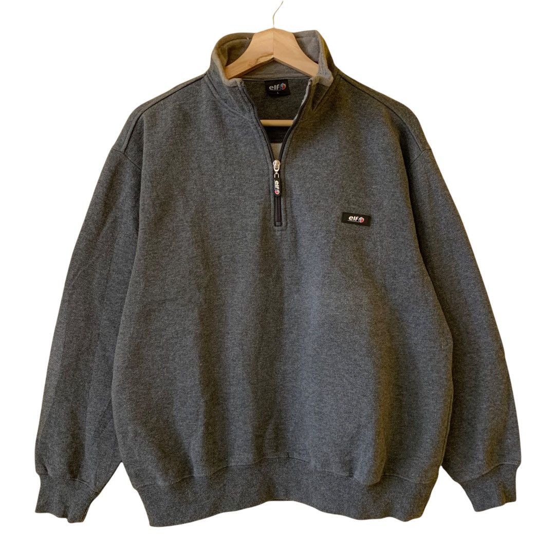 Vintage Vintage 90s ELF Small Logo Halfzip Sweatshirt Size M Size US M / EU 48-50 / 2 - 1 Thumbnail