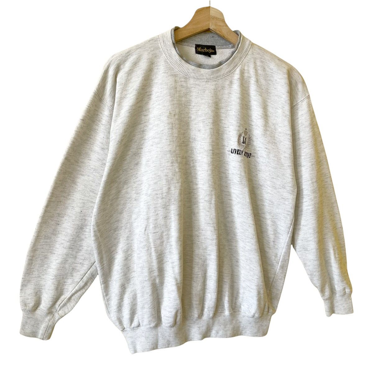 Japanese Brand Vintage Marbeja Lively Small Logo Crewneck Sweatshirt Size M Size US M / EU 48-50 / 2 - 2 Thumbnail