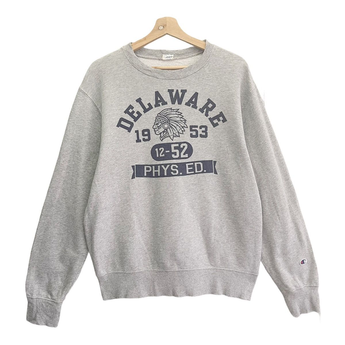 Champion Vintage 90’s Delaware Crewneck Sweatshirt Size M Size US M / EU 48-50 / 2 - 1 Thumbnail