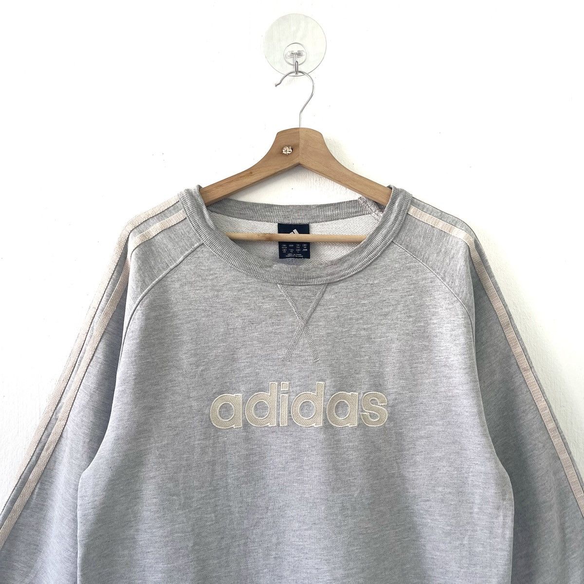 Adidas × Vintage Vintage Adidas Spellout Crewneck Sweatshirt Size M Size US M / EU 48-50 / 2 - 4 Thumbnail