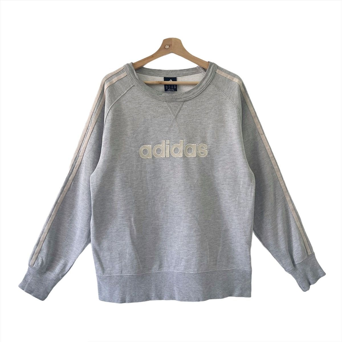 Adidas × Vintage Vintage Adidas Spellout Crewneck Sweatshirt Size M Size US M / EU 48-50 / 2 - 1 Thumbnail