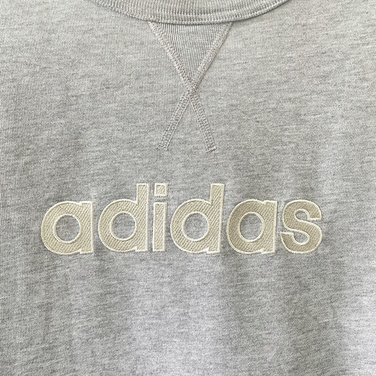 Adidas × Vintage Vintage Adidas Spellout Crewneck Sweatshirt Size M Size US M / EU 48-50 / 2 - 5 Thumbnail