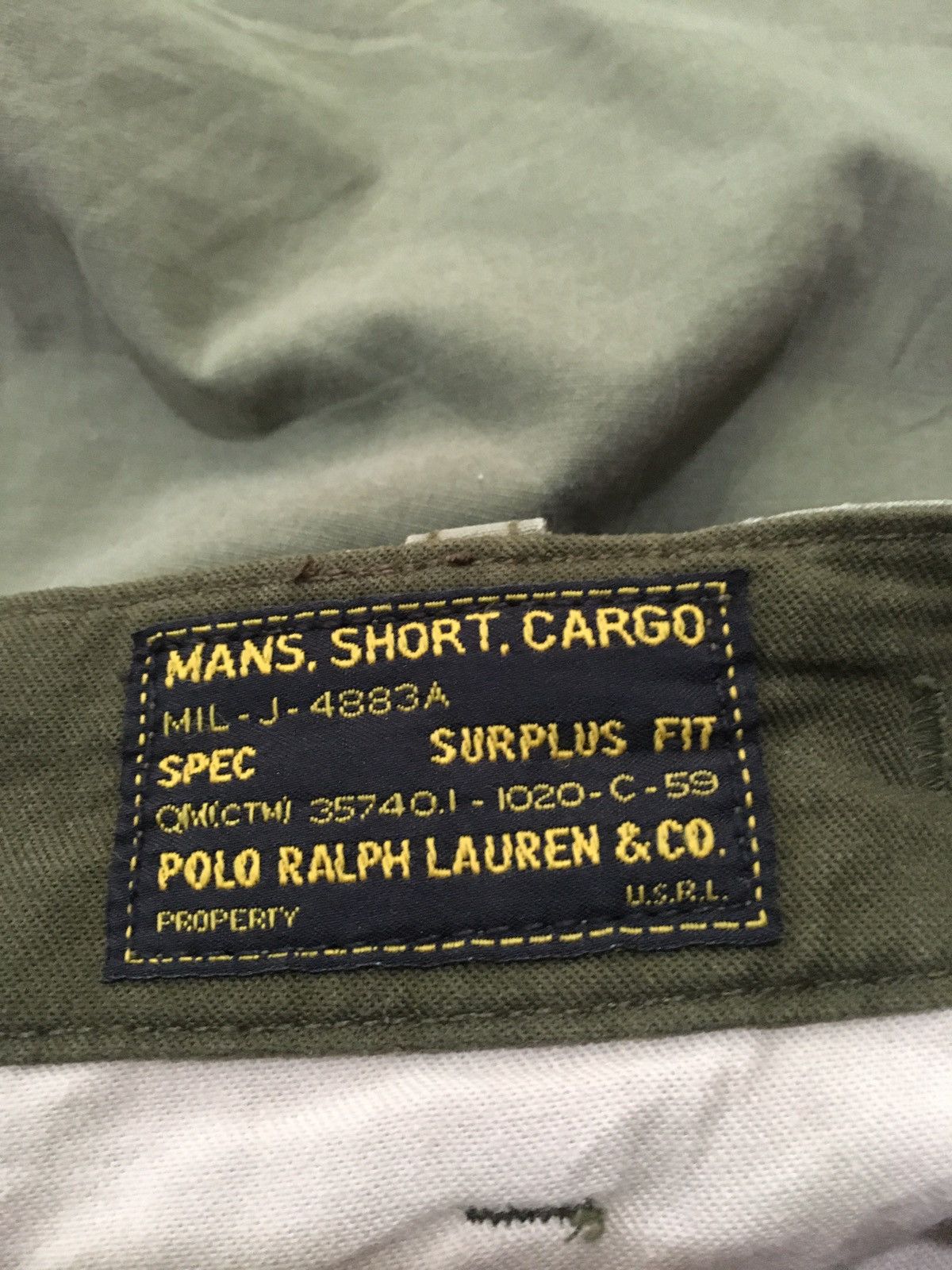 Polo Ralph Lauren VTG MANS SHORT CARGO SURPLUS FIT BY POLO RALPH LAUREN Size US 34 / EU 50 - 5 Thumbnail