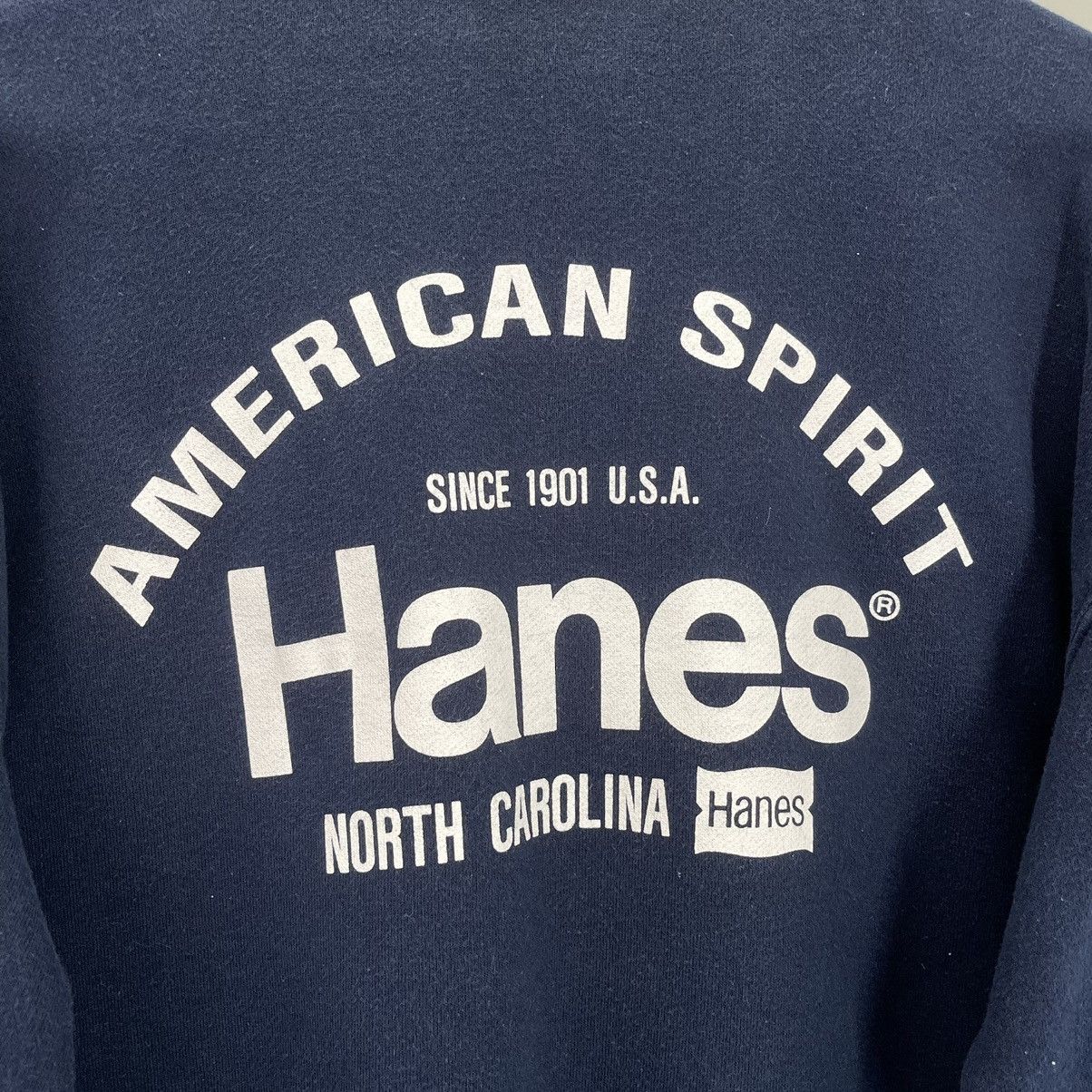 Hanes Vintage 90s Hanes Big Logo Crewneck Sweatshirt Size M Size US M / EU 48-50 / 2 - 4 Thumbnail