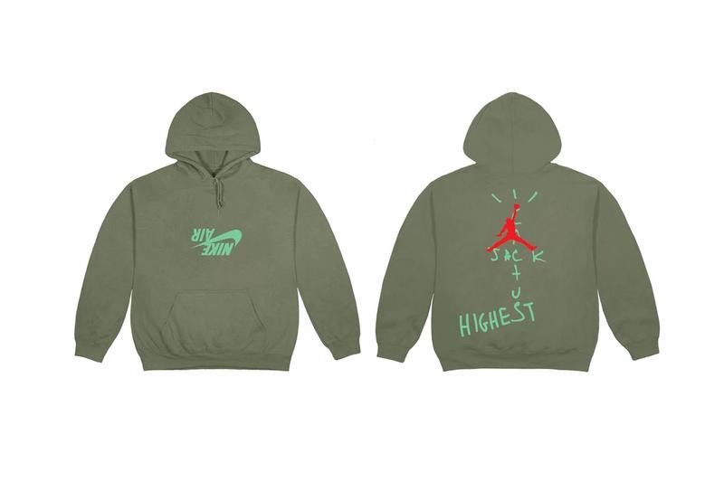 Travis Scott Jordan Cactus Jack Highest Hoodie Olive | Grailed