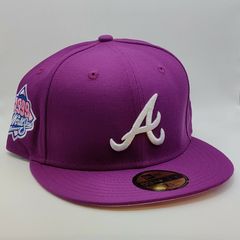 MLB ATLANTA BRAVES New Era 59Fifty FITTED Hat~Size~7 HANK AARON 715th Anniv.