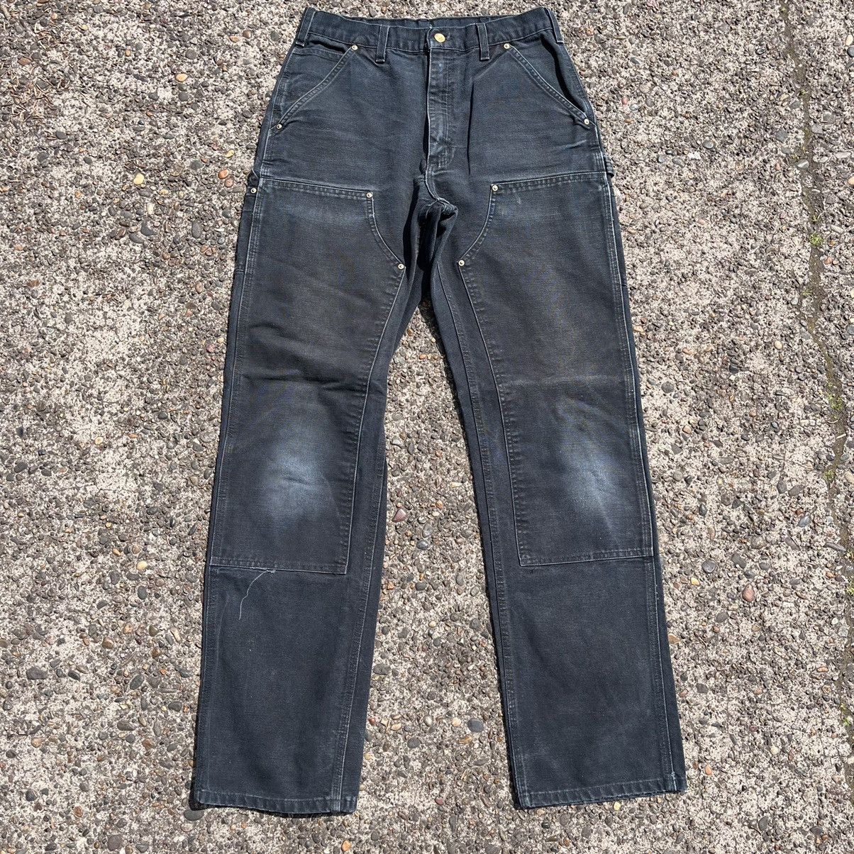 Vintage Vintage Carhartt Black Double Knee Workwear Pants Size 30 | Grailed