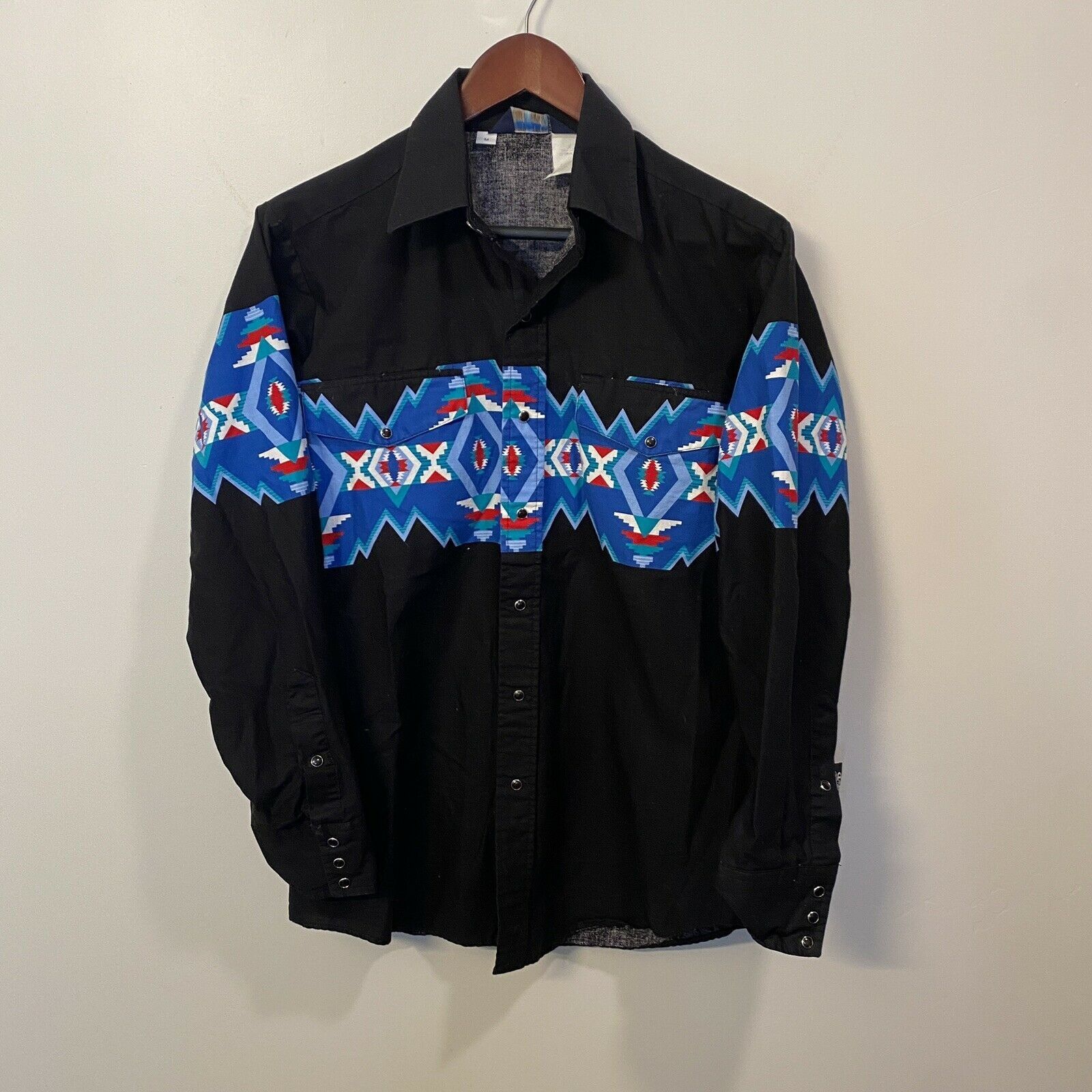 Vintage Vtg Brooks & Dunn Panhandle Slim Pearl Snap Rodeo Aztec | Grailed
