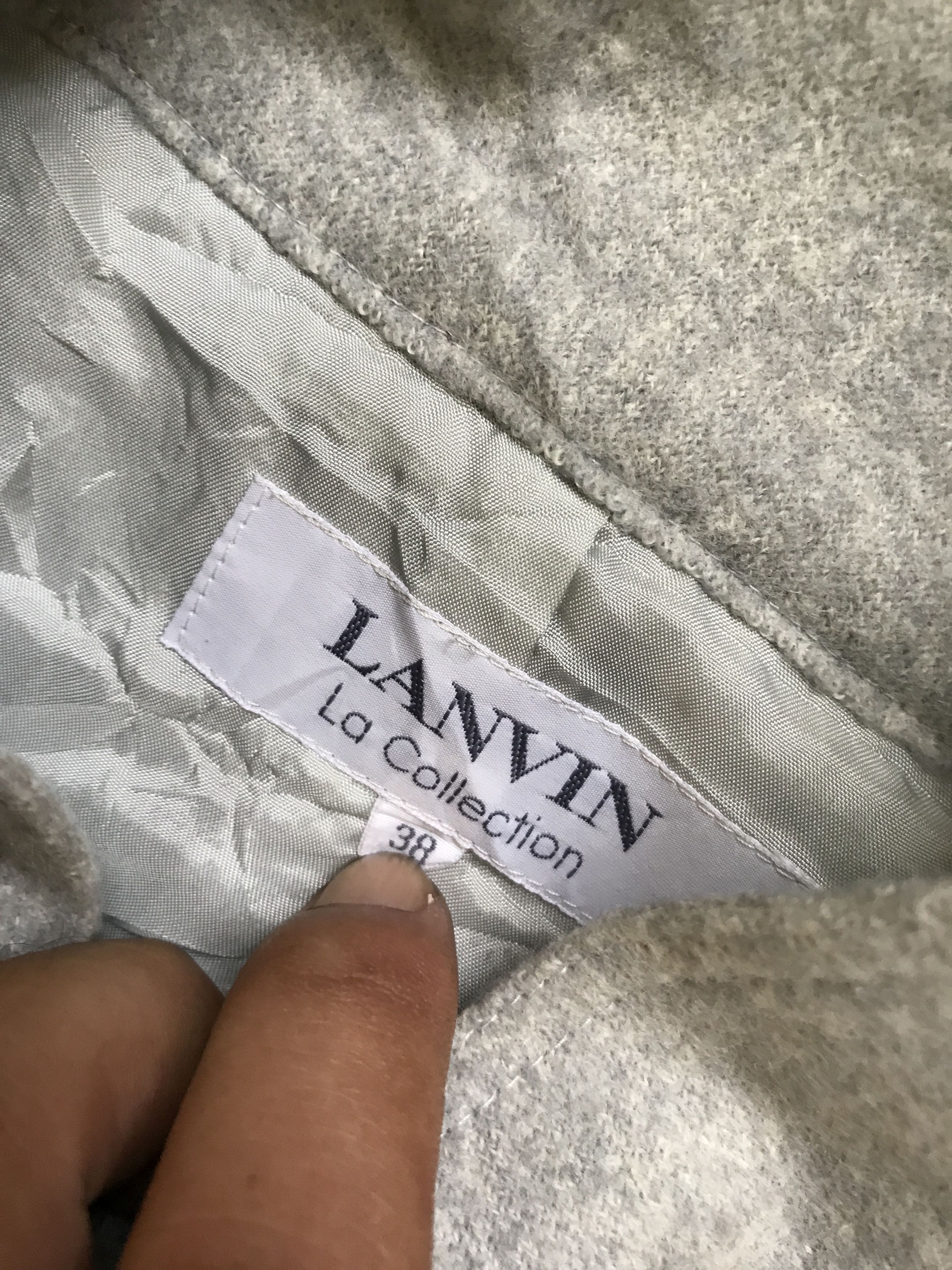 Lanvin WOMEN! LANVIN light Wool Coat Size ONE SIZE - 2 Thumbnail