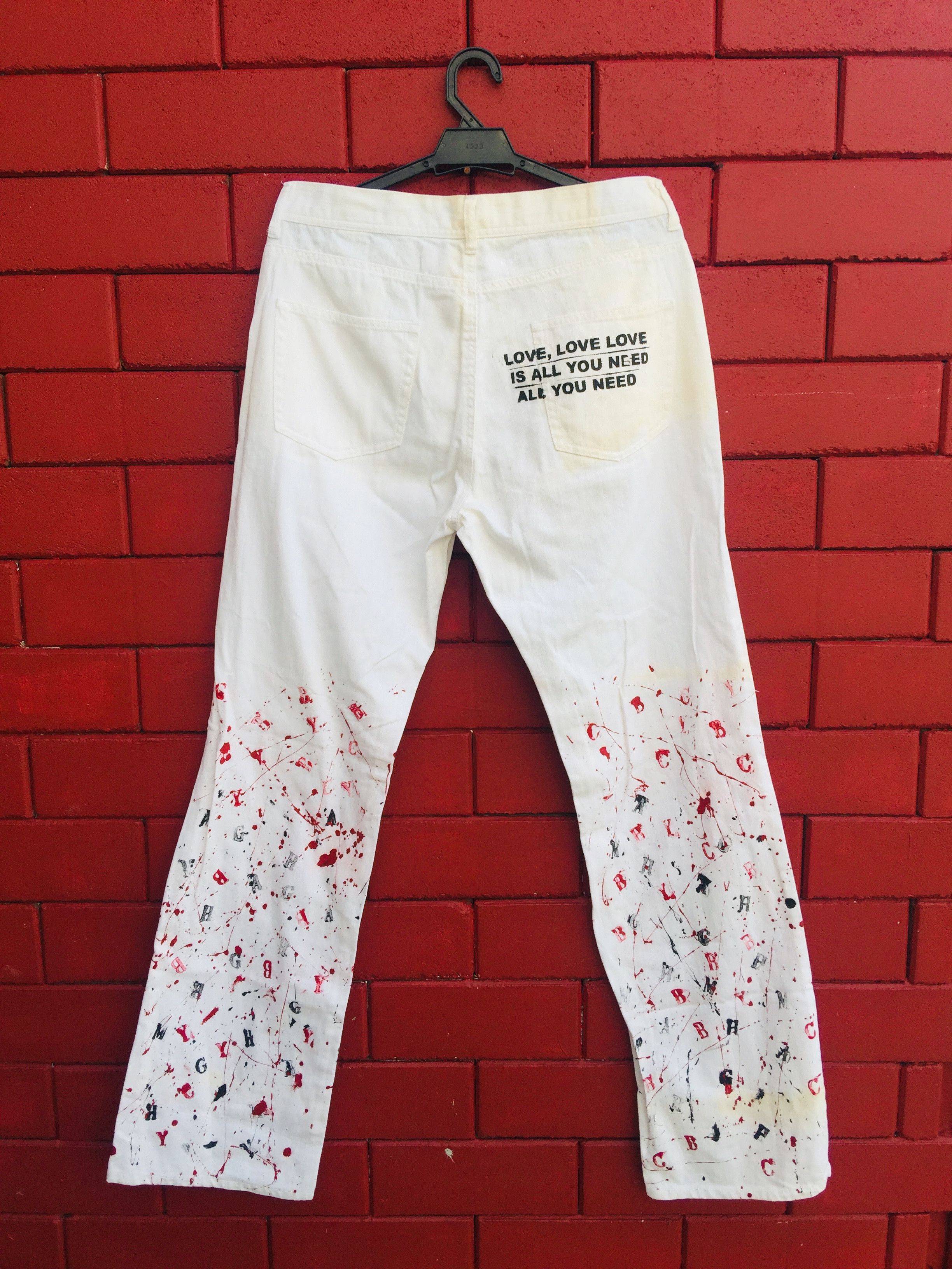 Japanese Brand Vintage Kansai Yamamoto Sissy Style Fashion Denim Size US 33 - 10 Thumbnail