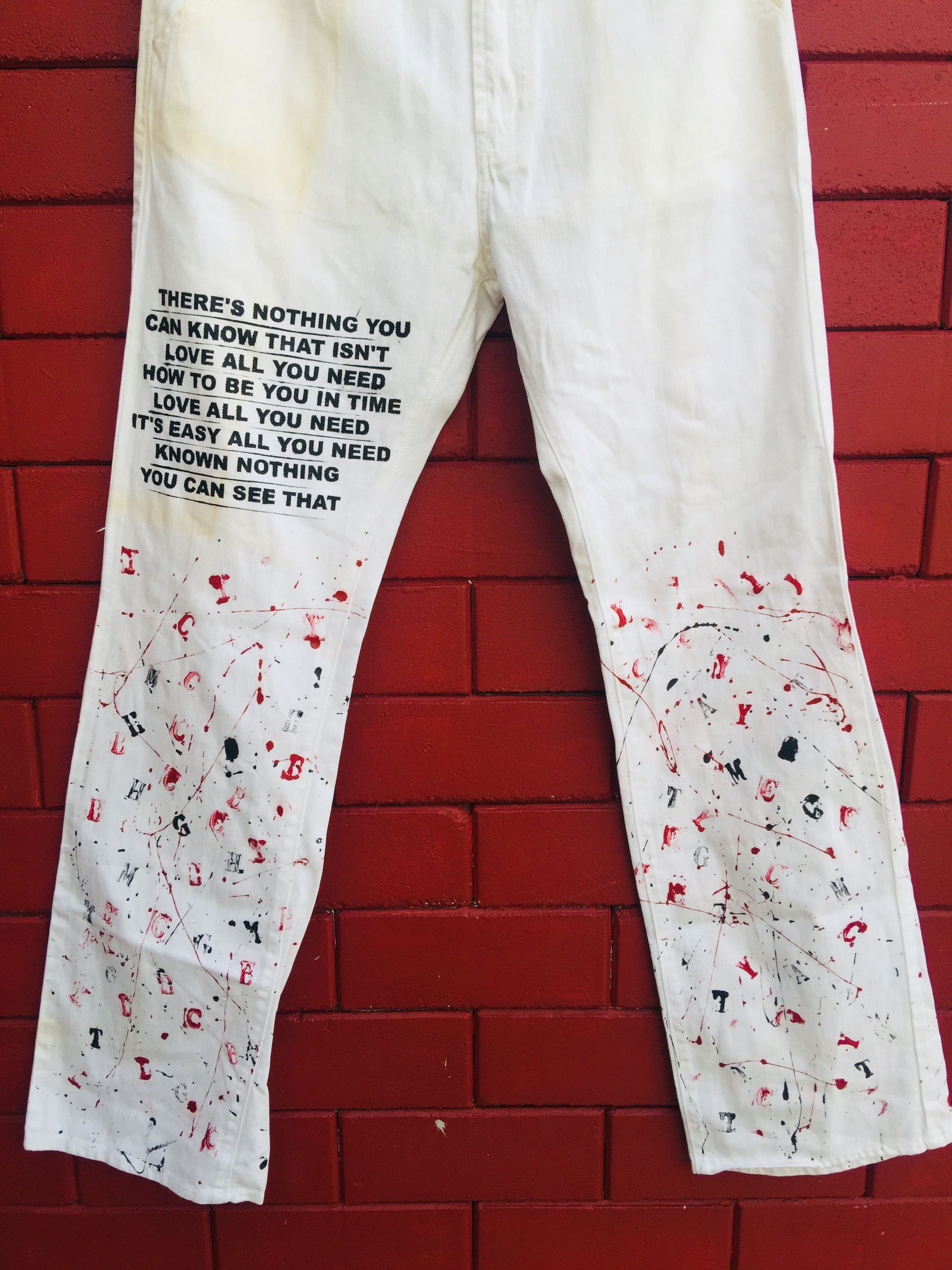 Japanese Brand Vintage Kansai Yamamoto Sissy Style Fashion Denim Size US 33 - 4 Thumbnail