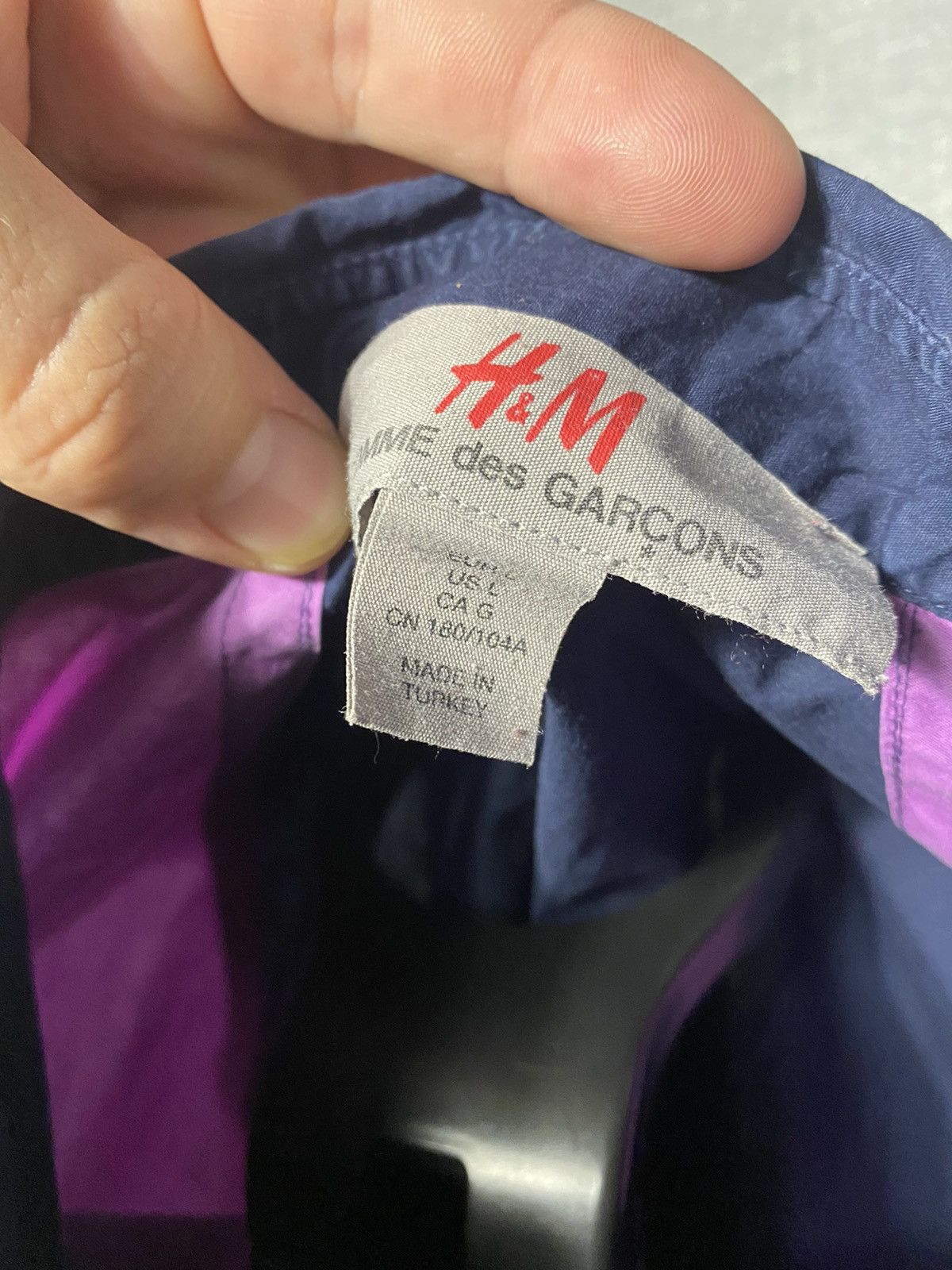 Comme des Garcons × H&M H&M x Comme des Garçons Button Shirt Multicolor Size US L / EU 52-54 / 3 - 5 Thumbnail