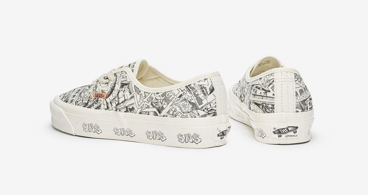 Sneakersnstuff Vans OG Authentic LX x SNS Marshmallow/Marshmallow Size US 10 / EU 43 - 3 Thumbnail