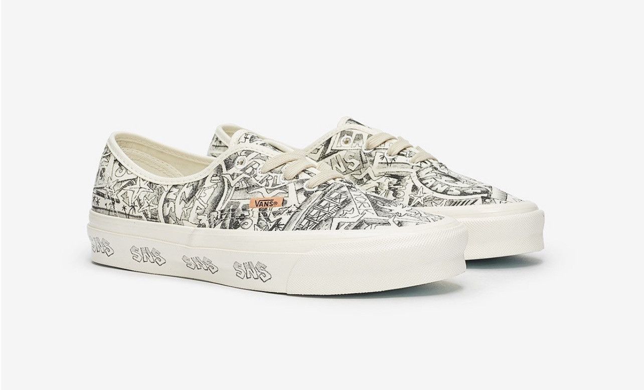 Sneakersnstuff Vans OG Authentic LX x SNS Marshmallow/Marshmallow Size US 10 / EU 43 - 1 Thumbnail
