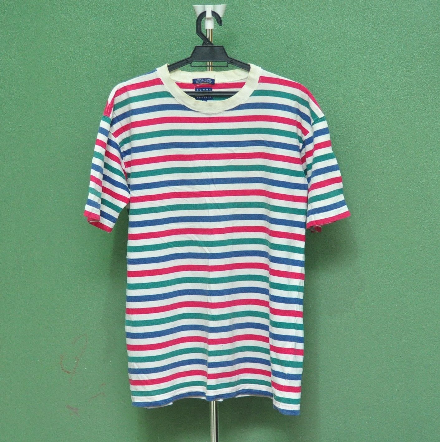 Tommy Hilfiger × Vintage Vintage Tommy Hilfiger Stripes Travis Scott Fashion Style Size US M / EU 48-50 / 2 - 1 Thumbnail