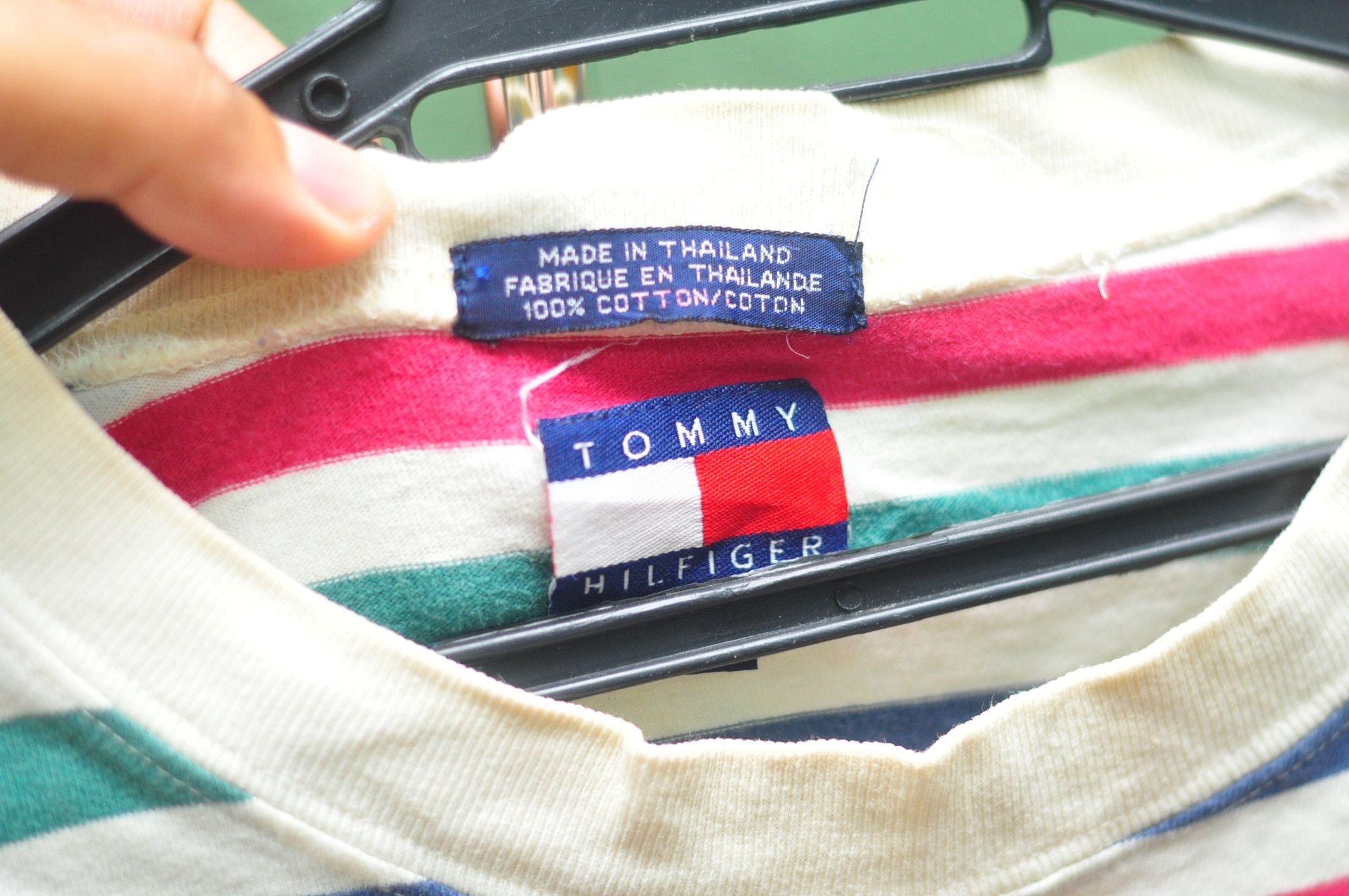 Tommy Hilfiger × Vintage Vintage Tommy Hilfiger Stripes Travis Scott Fashion Style Size US M / EU 48-50 / 2 - 5 Thumbnail