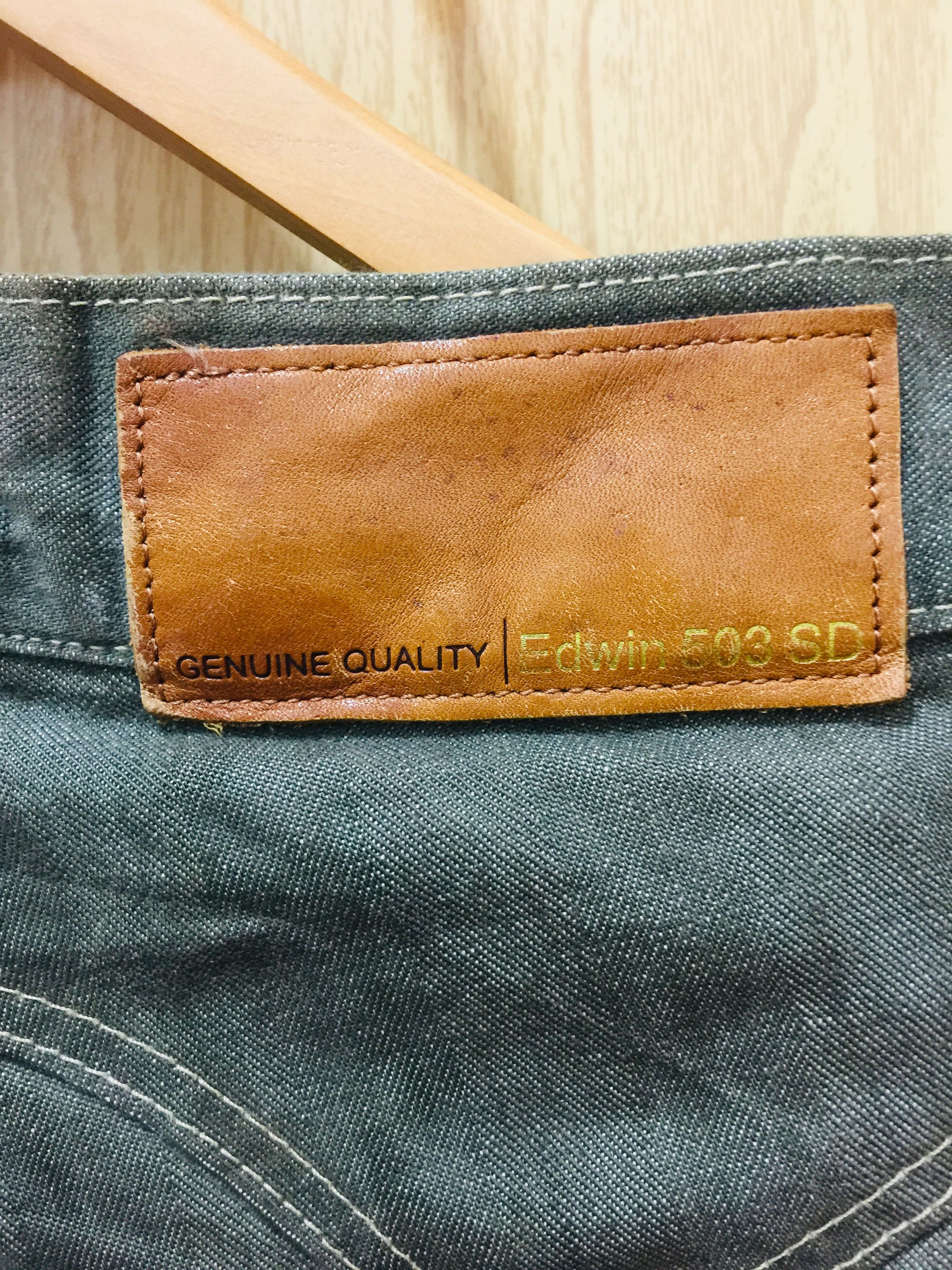 Japanese Brand Vintage Edwin Distressed Denim Travis Scott Fashion Style Size US 33 - 8 Thumbnail