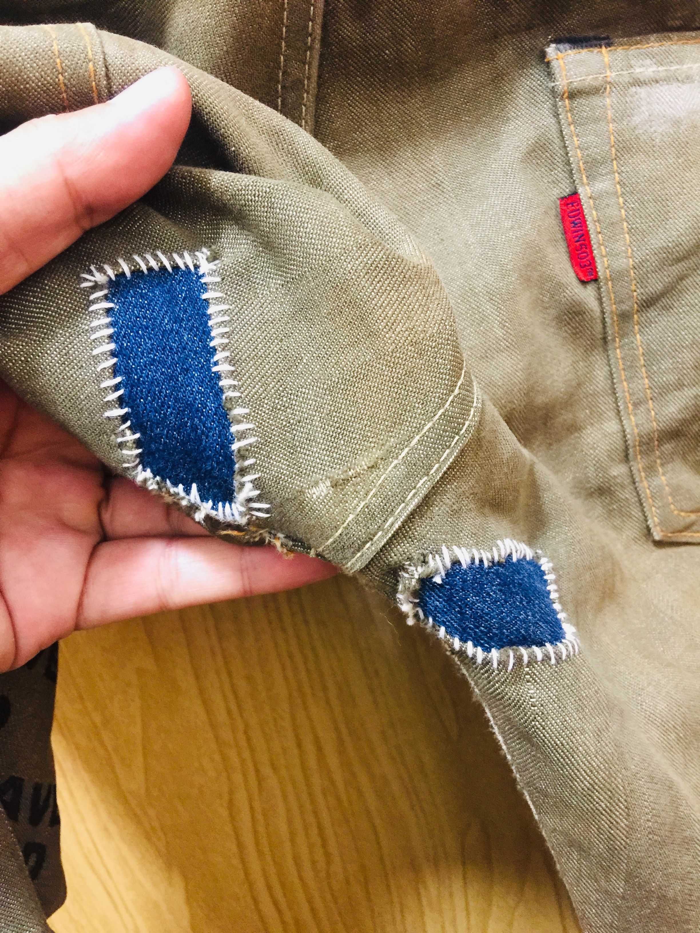 Japanese Brand Vintage Edwin Distressed Denim Travis Scott Fashion Style Size US 33 - 10 Thumbnail