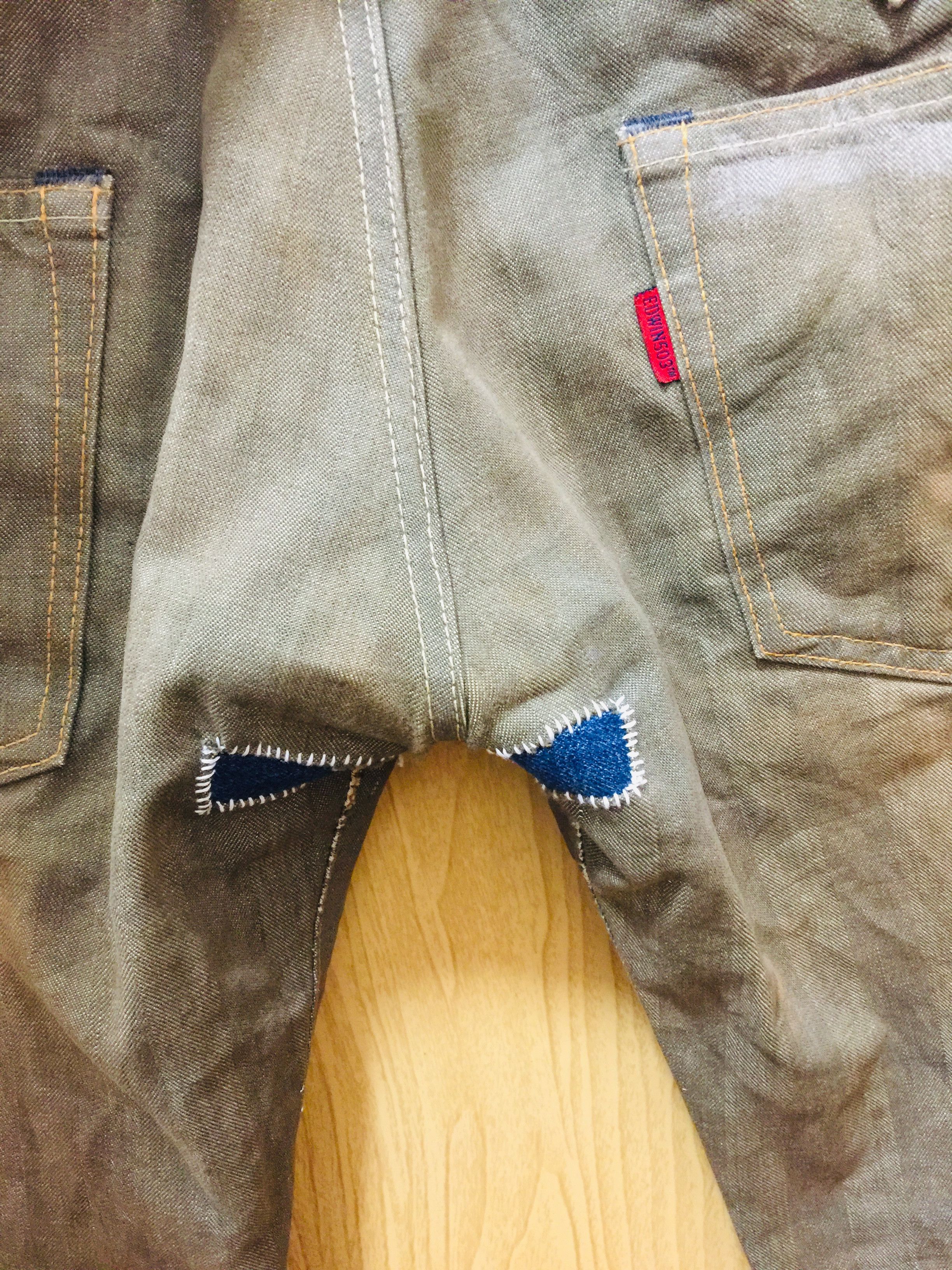 Japanese Brand Vintage Edwin Distressed Denim Travis Scott Fashion Style Size US 33 - 11 Thumbnail