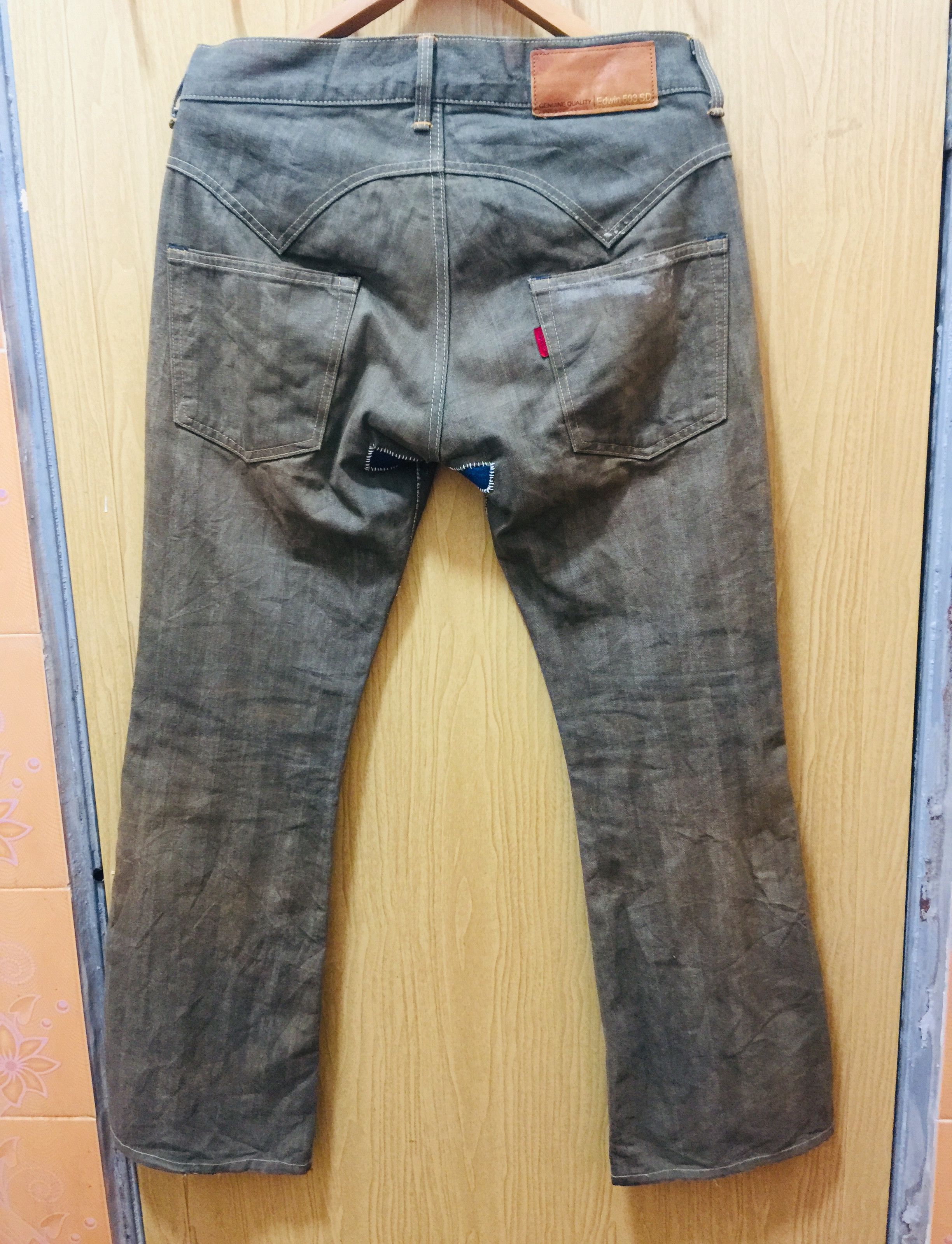 Japanese Brand Vintage Edwin Distressed Denim Travis Scott Fashion Style Size US 33 - 9 Thumbnail