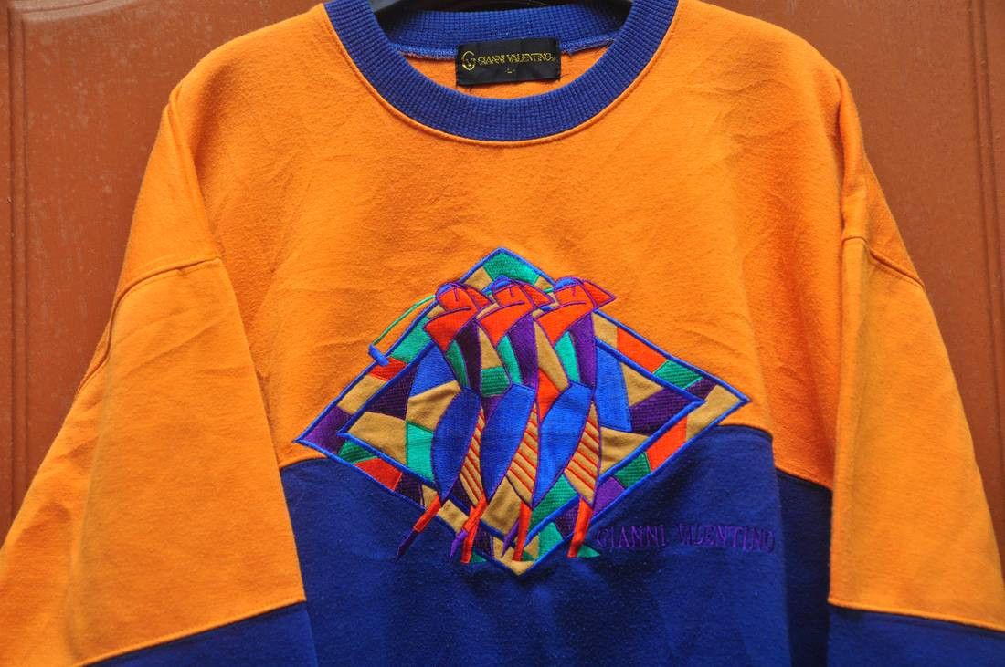 Valentino Vintage Gianni Valentino Multicolour Designer Fashion Style Size US L / EU 52-54 / 3 - 2 Thumbnail