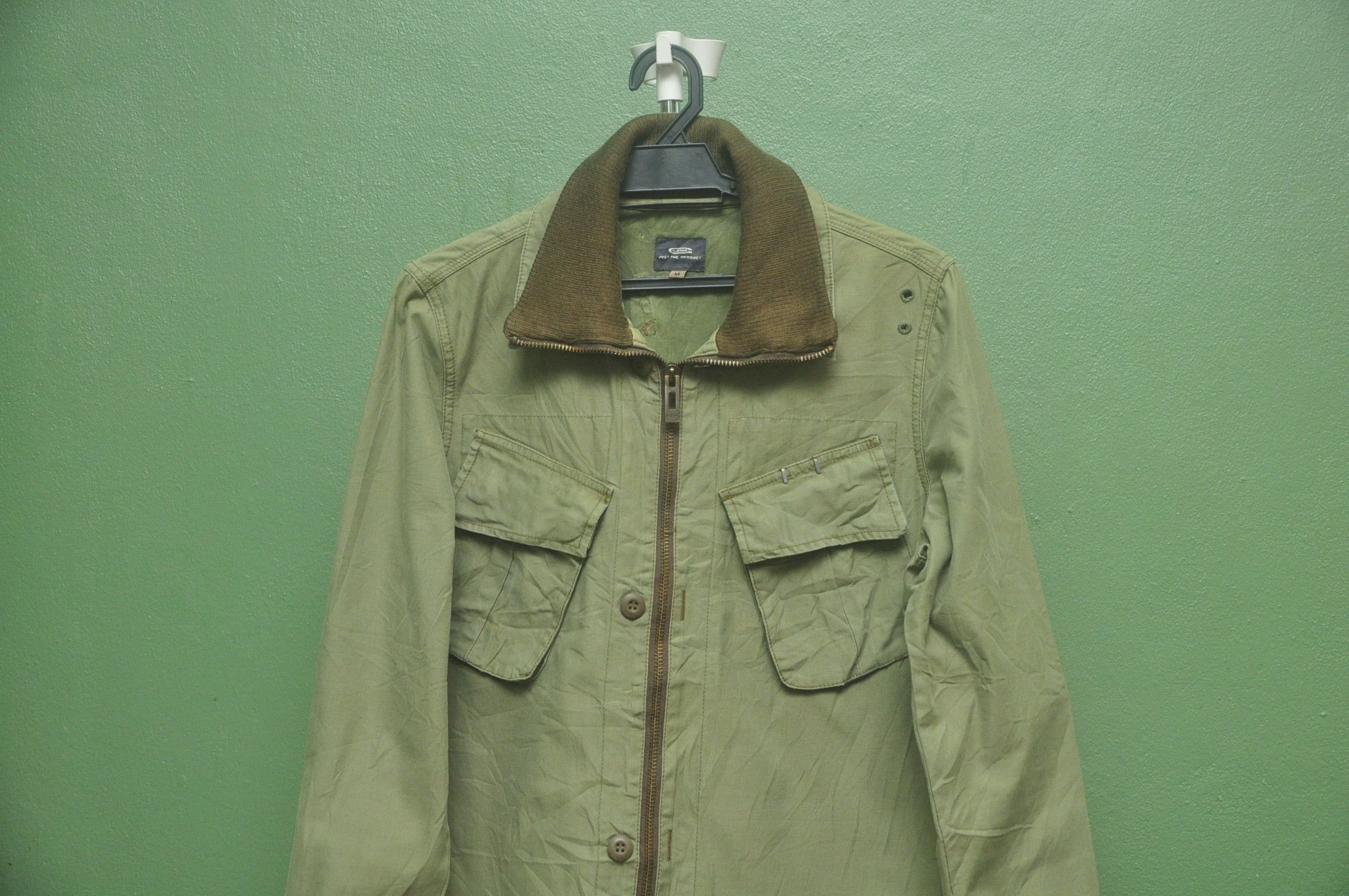 G-Star × Japanese Brand × Vintage G Star Raw Army Style Green Army Colour Jacket Size US M / EU 48-50 / 2 - 3 Thumbnail