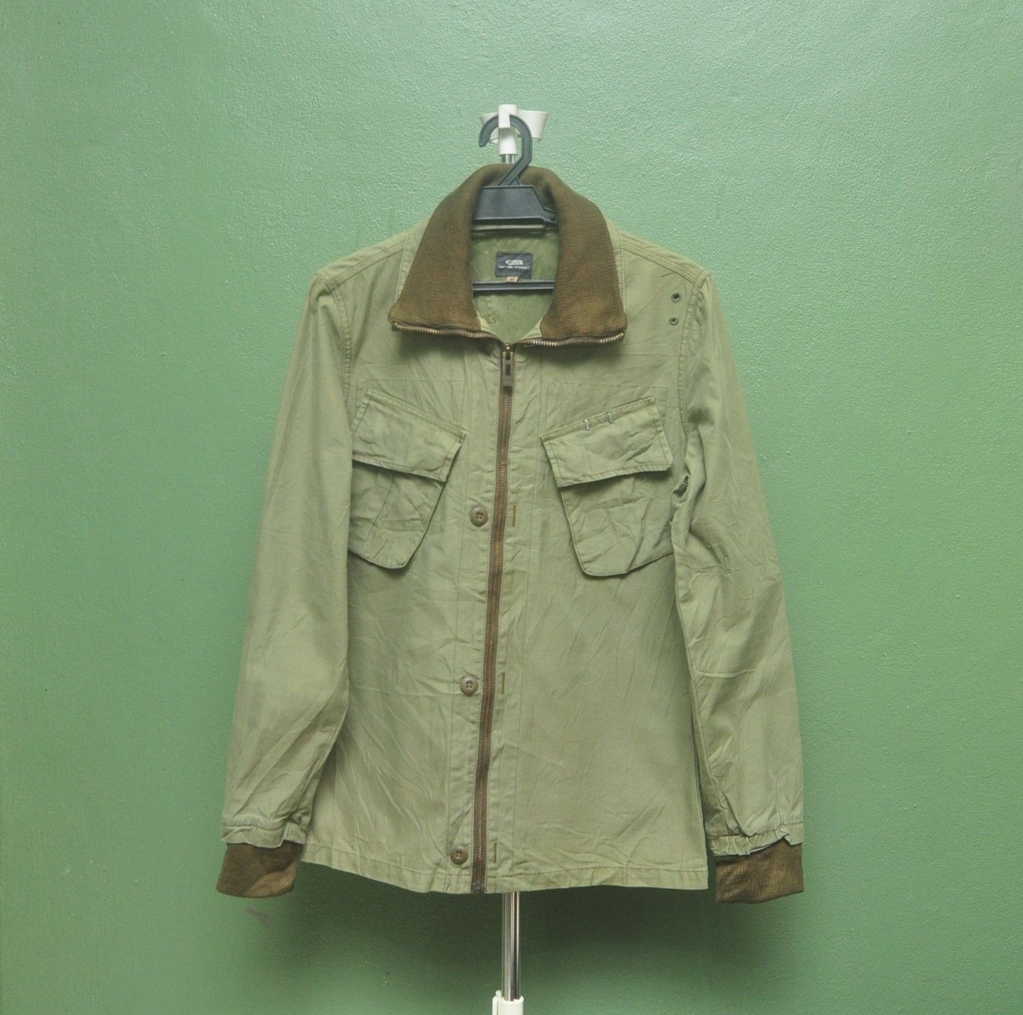 G-Star × Japanese Brand × Vintage G Star Raw Army Style Green Army Colour Jacket Size US M / EU 48-50 / 2 - 1 Thumbnail