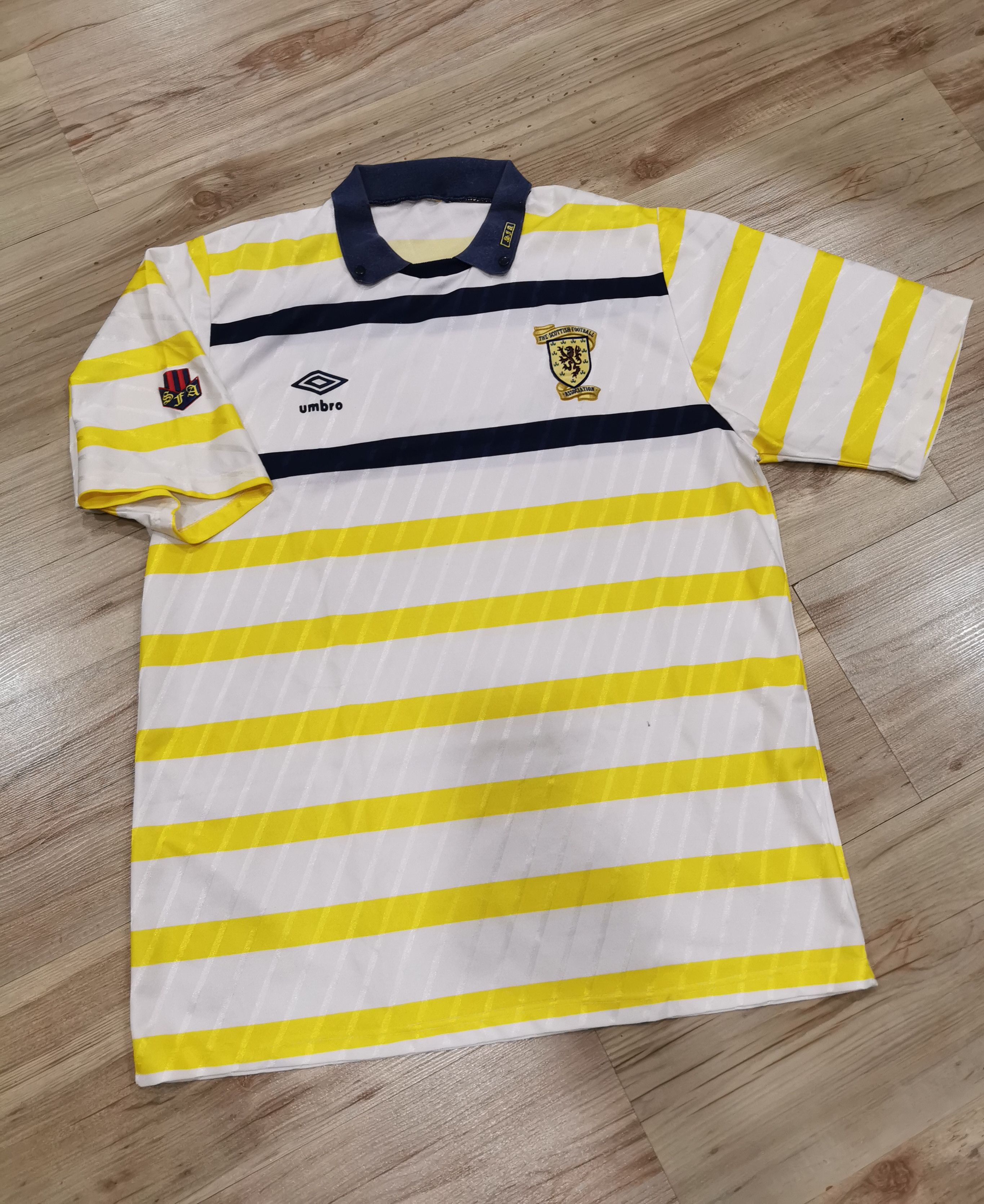 Maillot De Football Umbro Écosse Vintage 1998-99 - Taille M Bleu - Occasion - Pour Collectionneurs