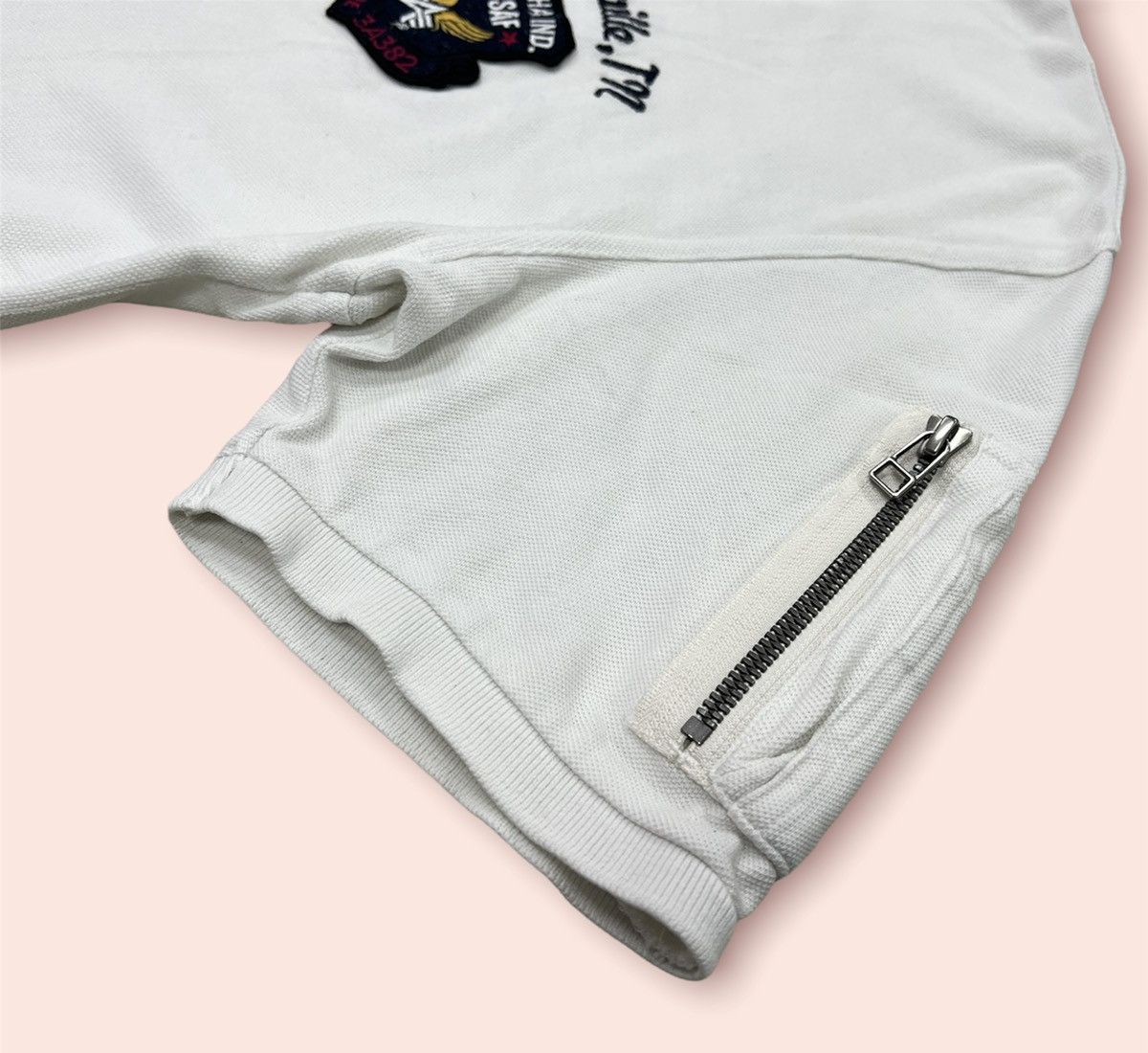 Alpha Industries × Aviator Nation × Vintage RARE VINTAGE ALPHA INDUSTRIES POLO SHIRT Size US XL / EU 56 / 4 - 5 Thumbnail