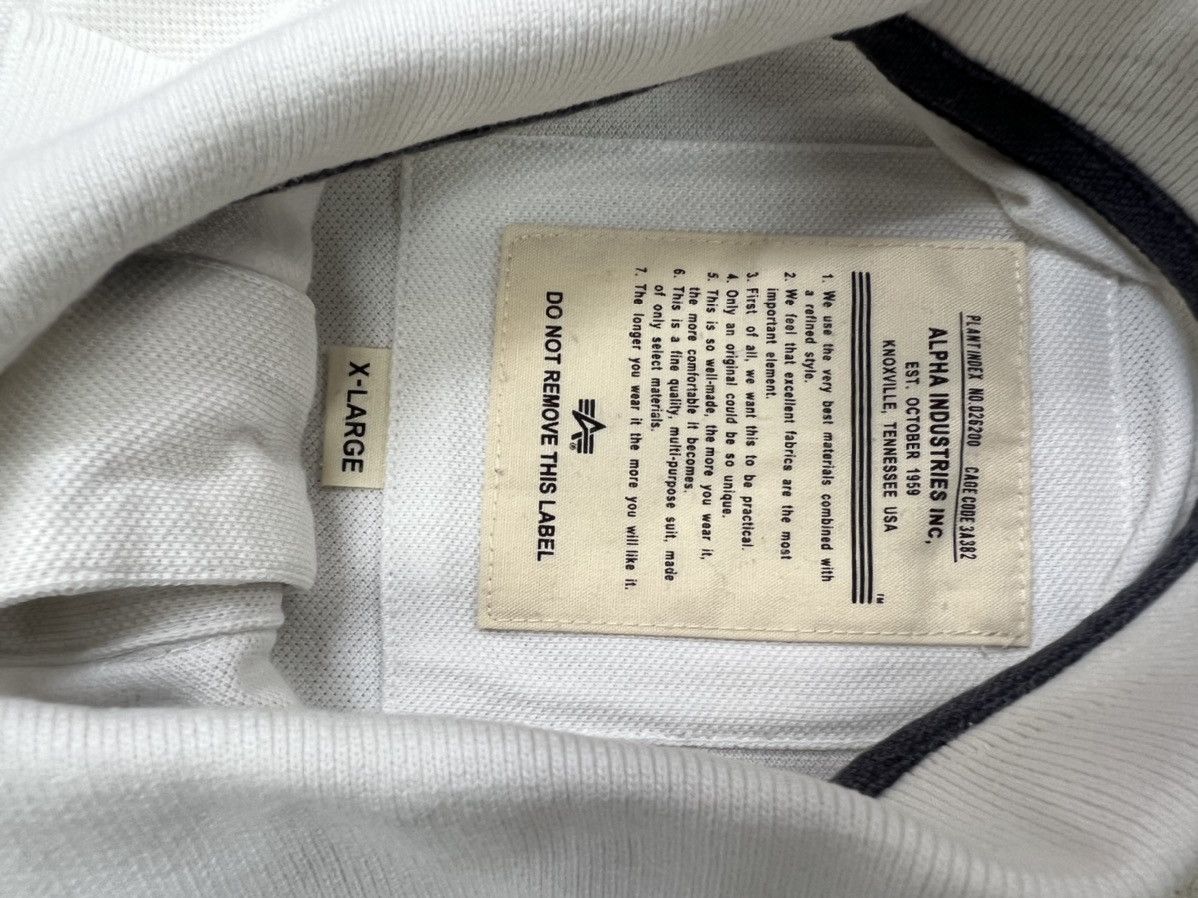 Alpha Industries × Aviator Nation × Vintage RARE VINTAGE ALPHA INDUSTRIES POLO SHIRT Size US XL / EU 56 / 4 - 13 Thumbnail