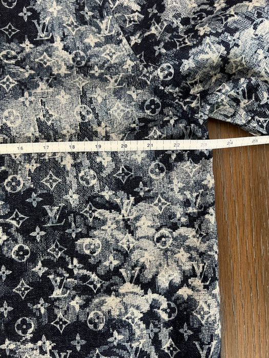 Louis Vuitton Virgil Abloh Denim Tapestry Keepall Bandouliere 50