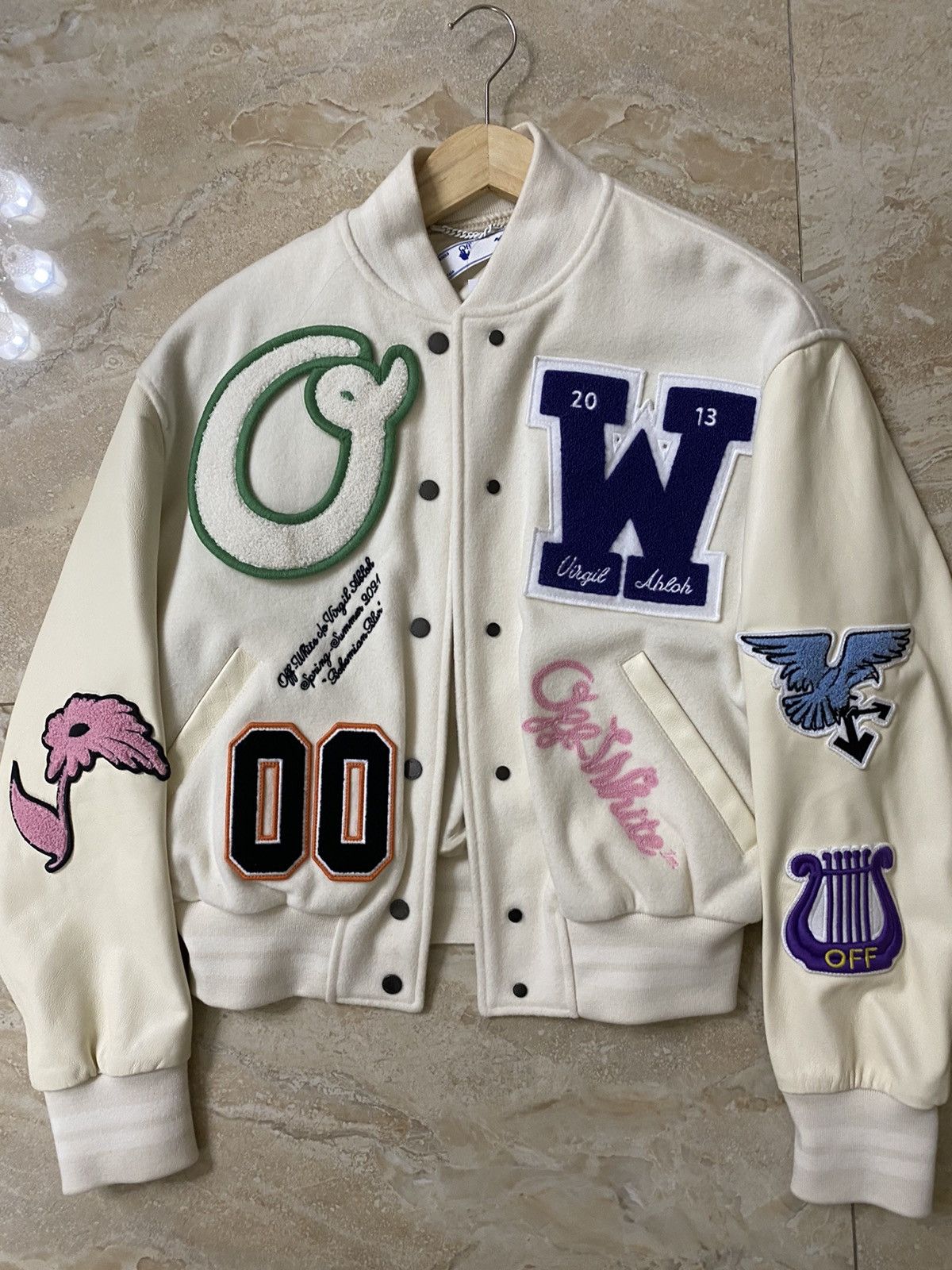 Virgil Abloh Off-White Varsity Jacket