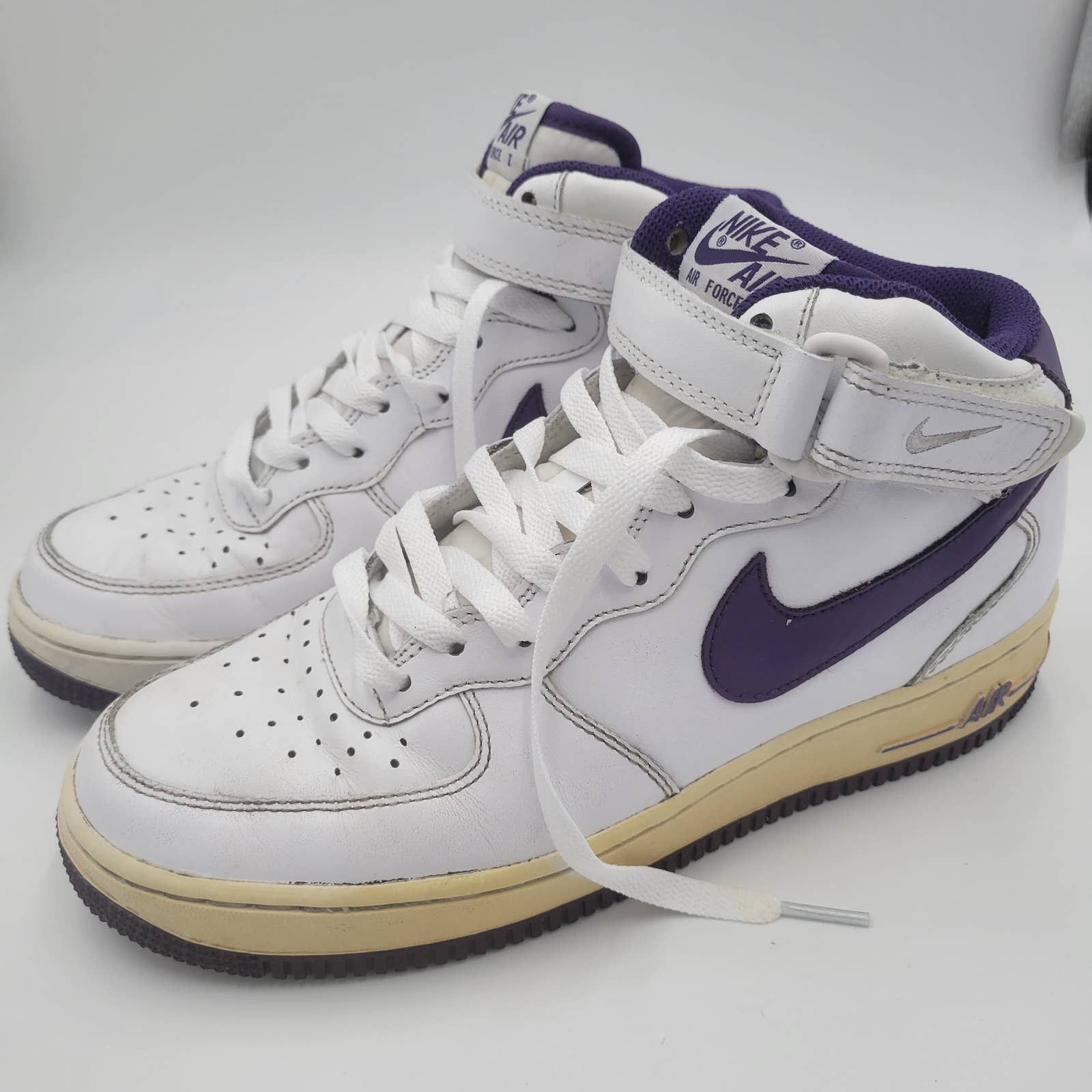 Buy Air Force 1 Mid '07 'White Purple' - 315123 151