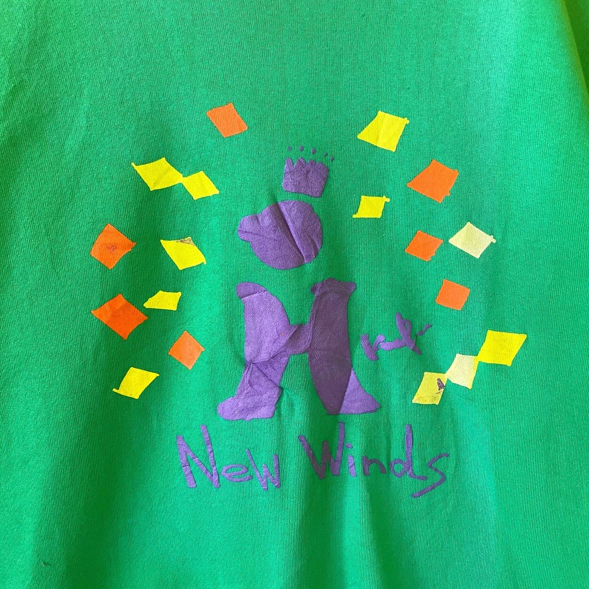 Vintage Vintage 90’s New Winds Big Logo Crewneck Sweatshirt Size M Size US M / EU 48-50 / 2 - 5 Thumbnail