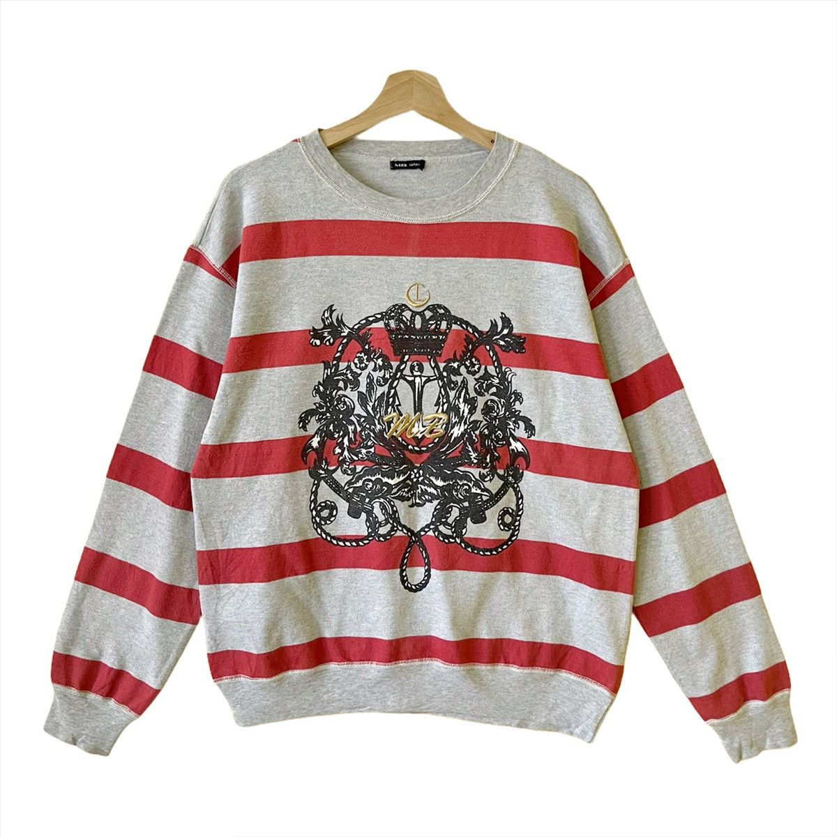 Japanese Brand Mb Lucas Printed Crewneck Sweatshirt Size M Size US M / EU 48-50 / 2 - 1 Thumbnail